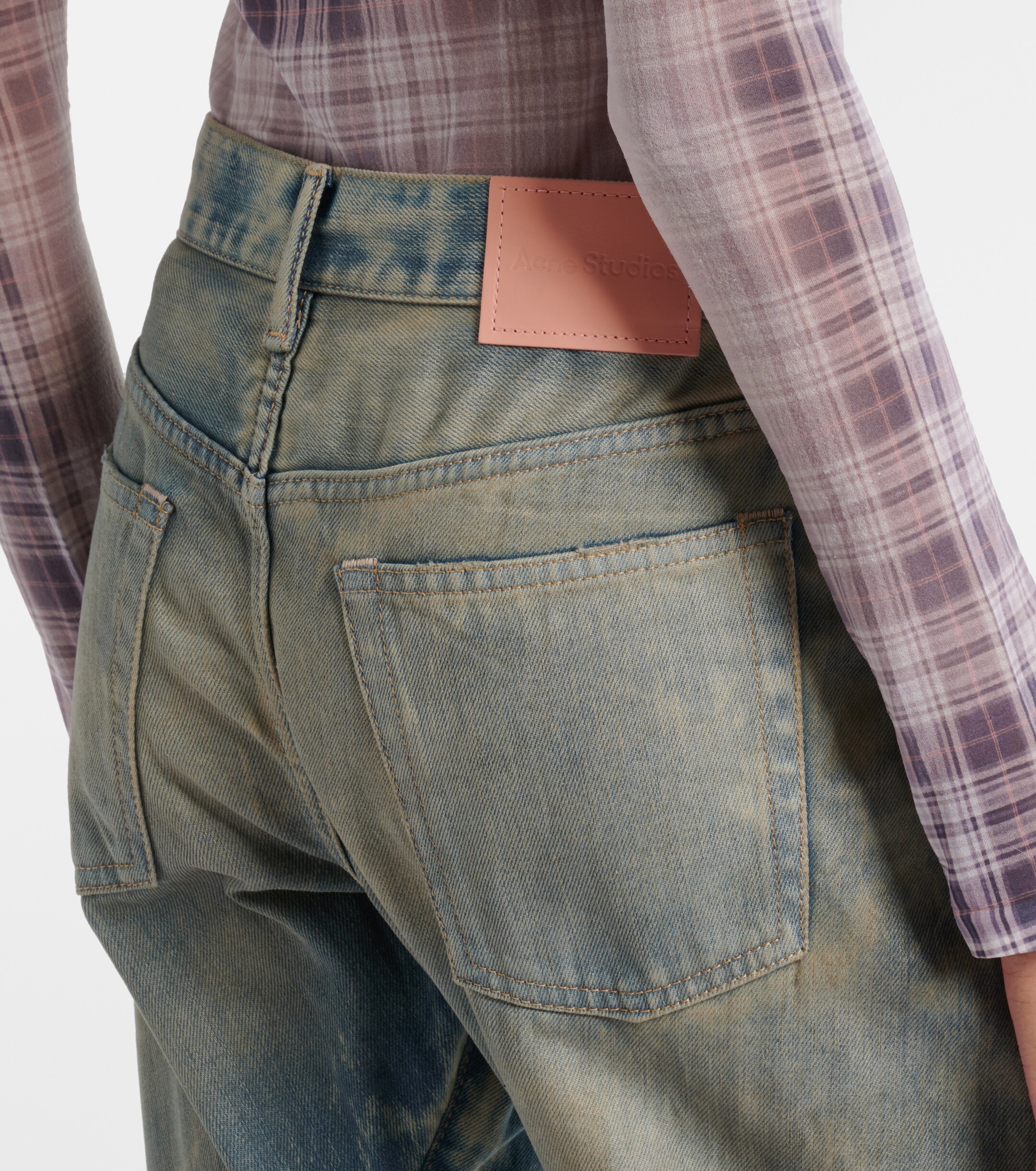 Acne Studios 2006F low-rise wide-leg jeans