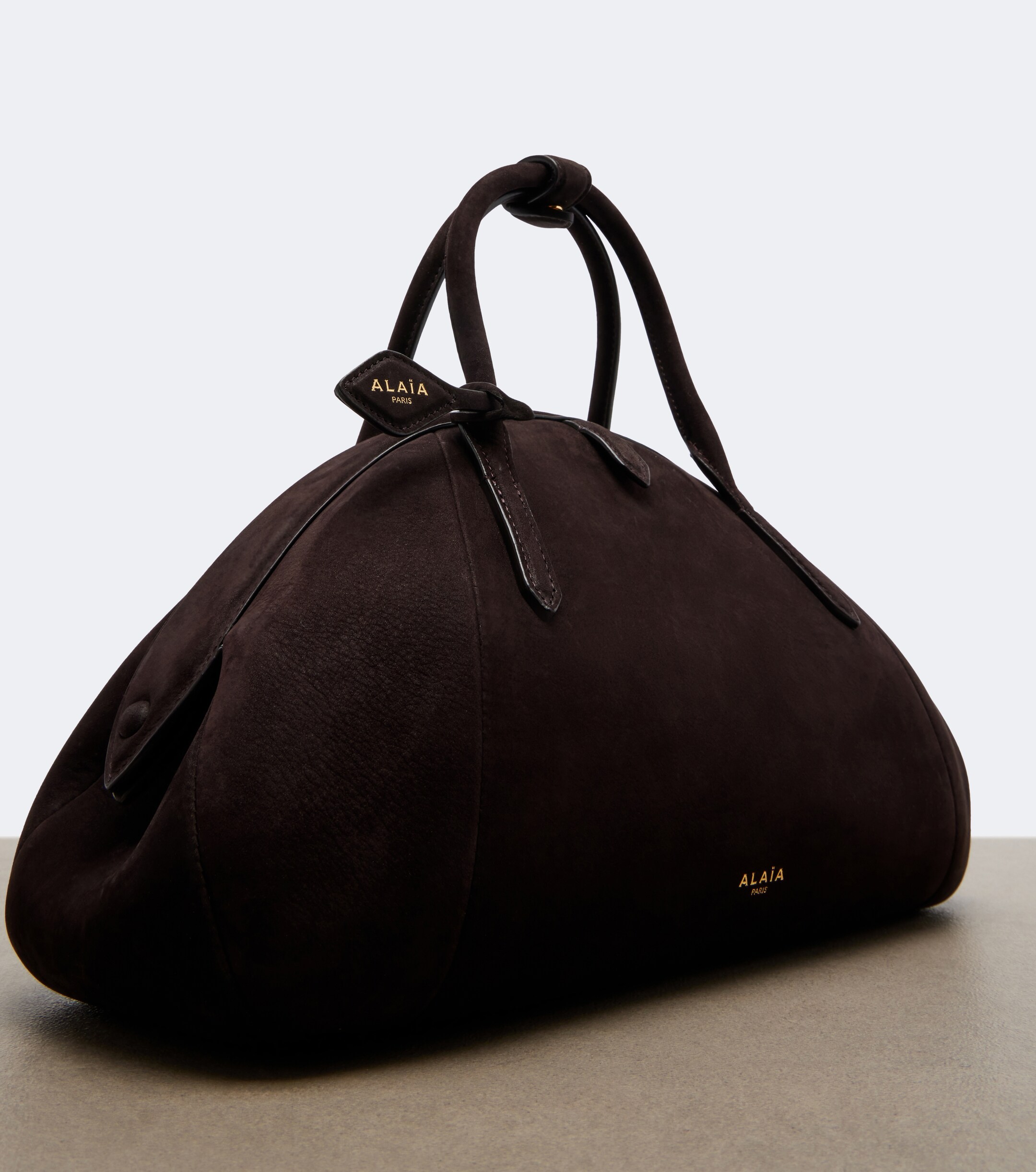 Alaïa Purse Small suede top-handle bag