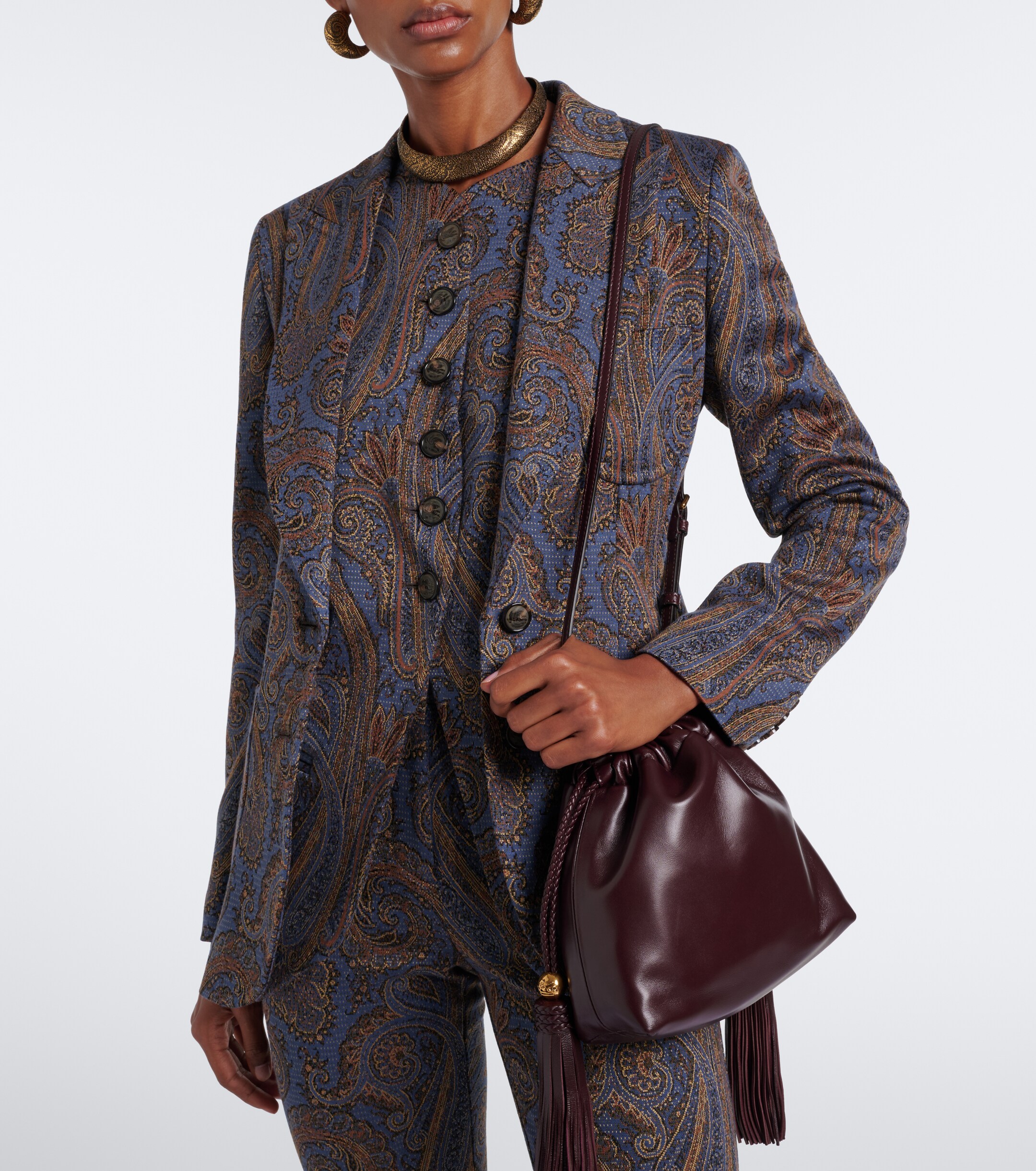 Etro Kalispera Mini leather crossbody bag