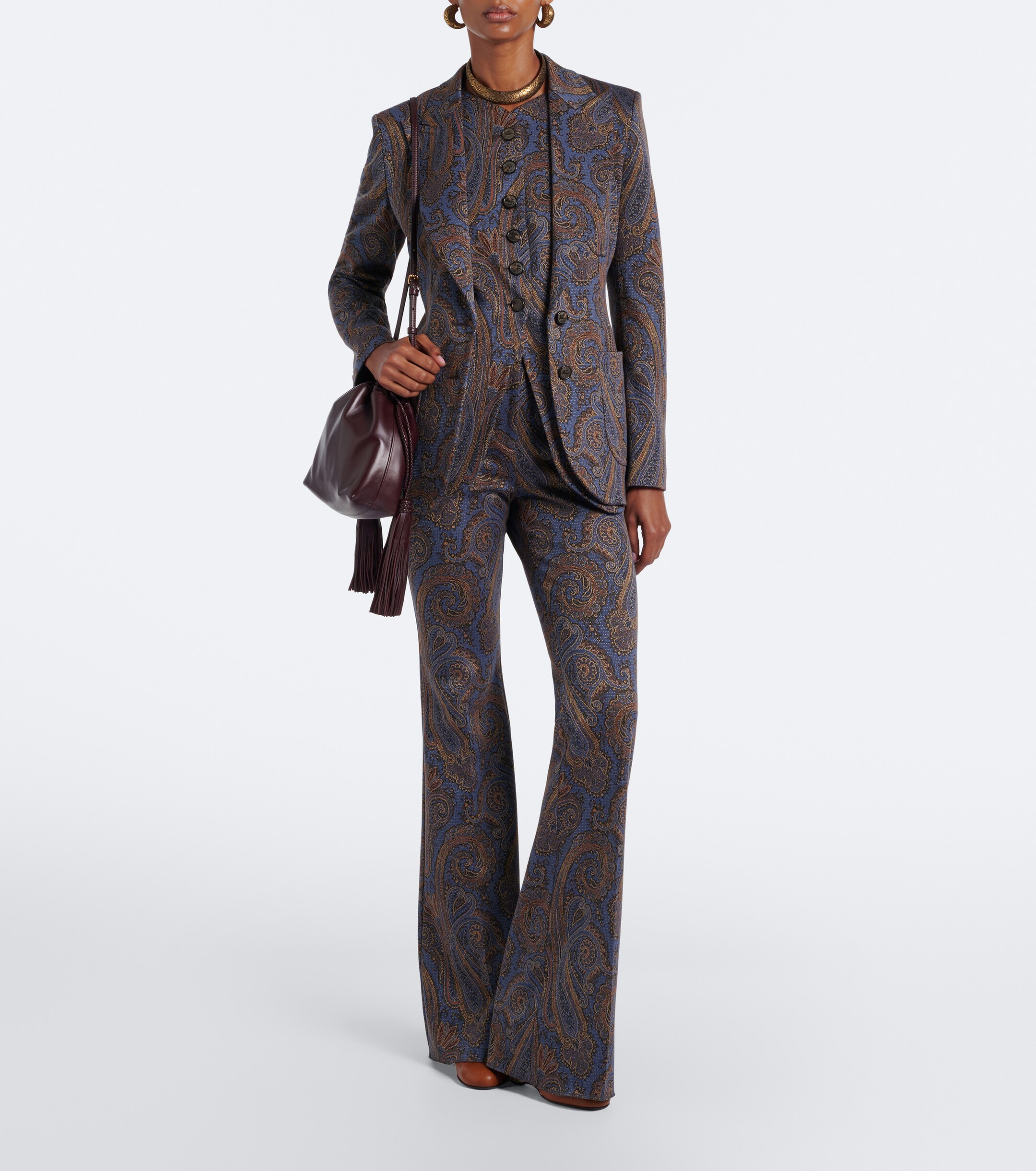 Etro Kalispera Mini leather crossbody bag