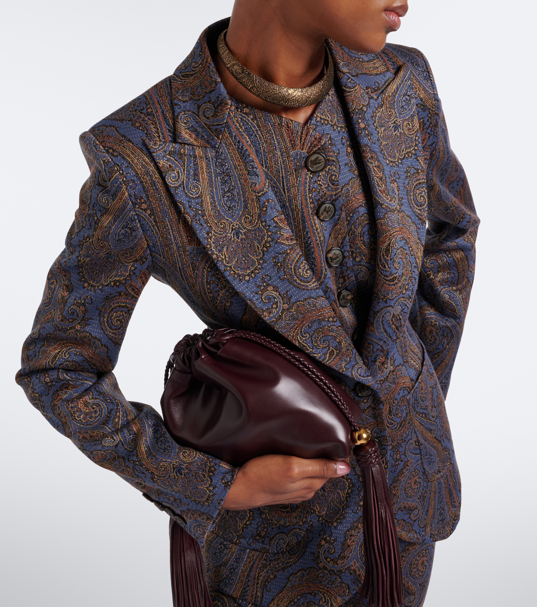 Etro Kalispera Mini leather crossbody bag