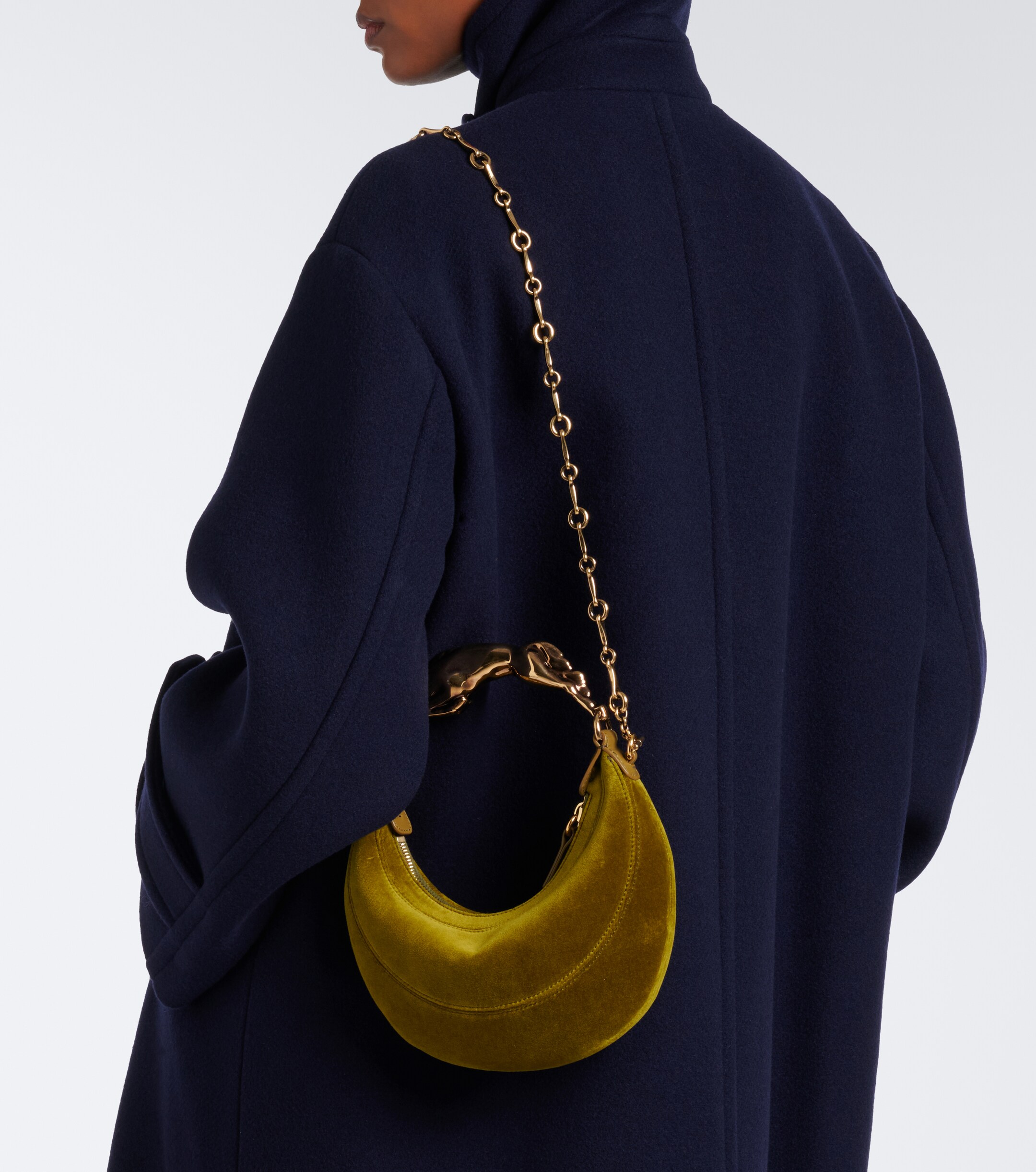 Chloé Chain Horse Small velvet shoulder bag