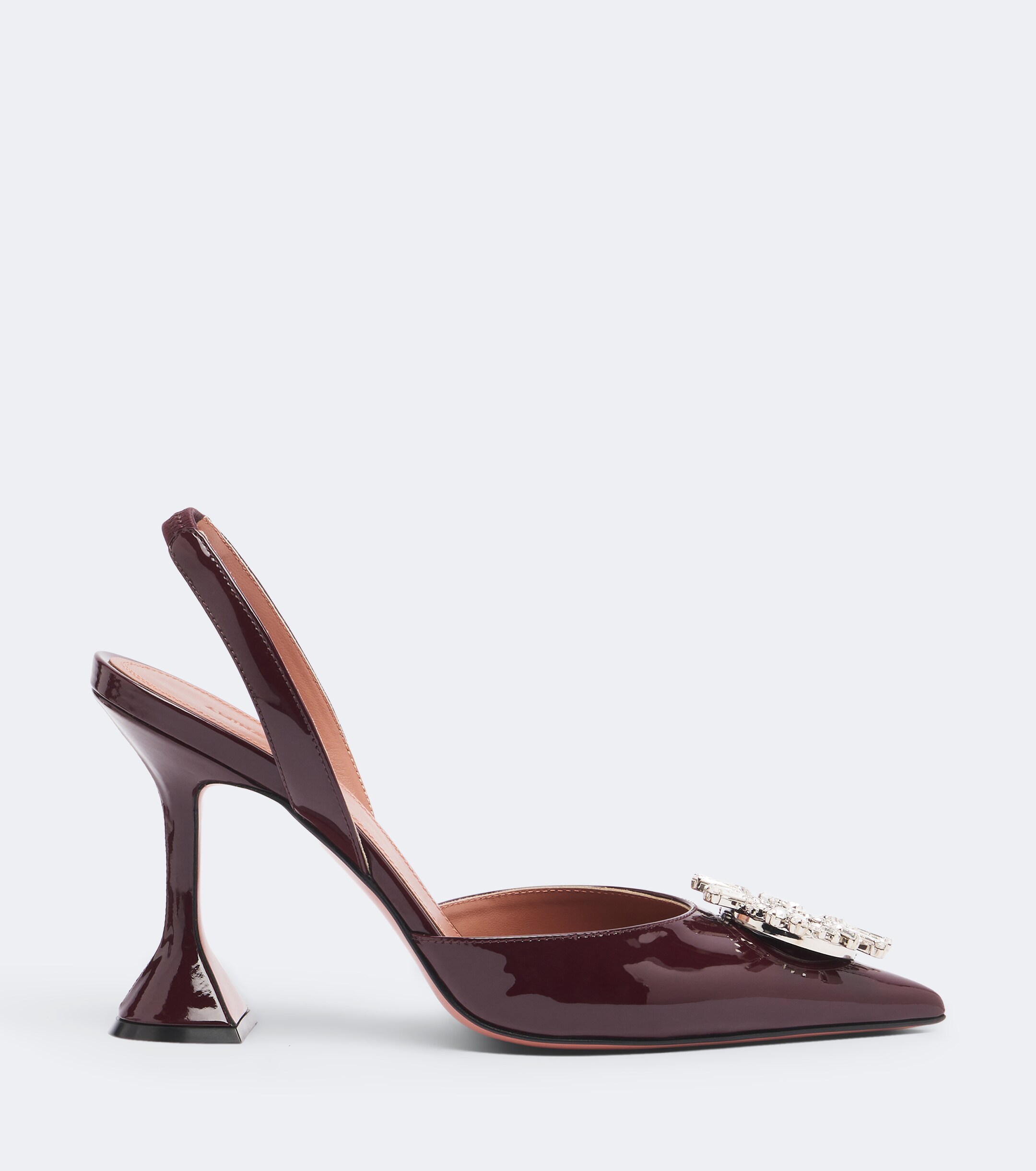 AMINA MUADDI Amina Muaddi Begum patent leather slingback pumps