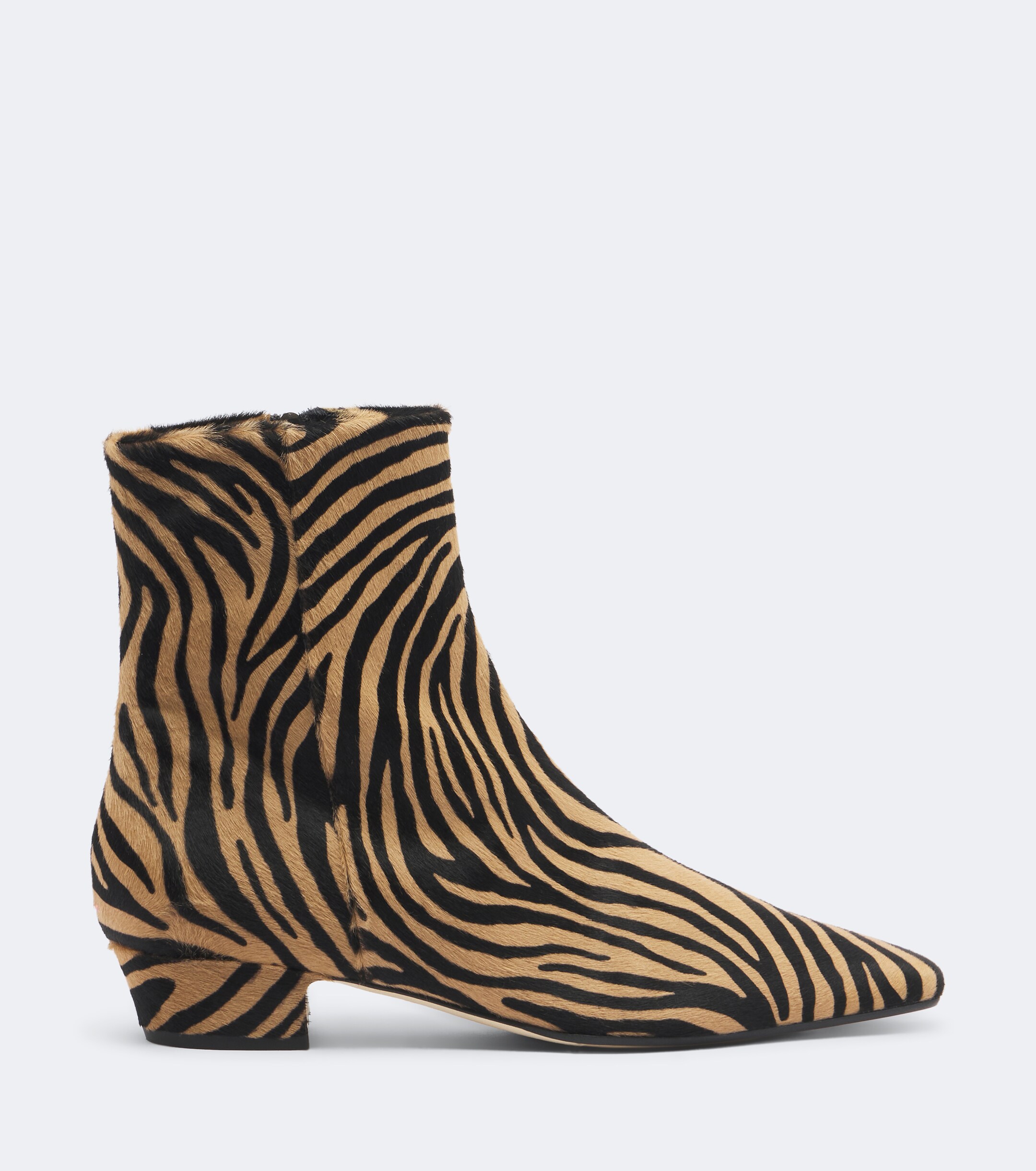 AEYDE Aeyde Lila zebra-print calf hair ankle boots