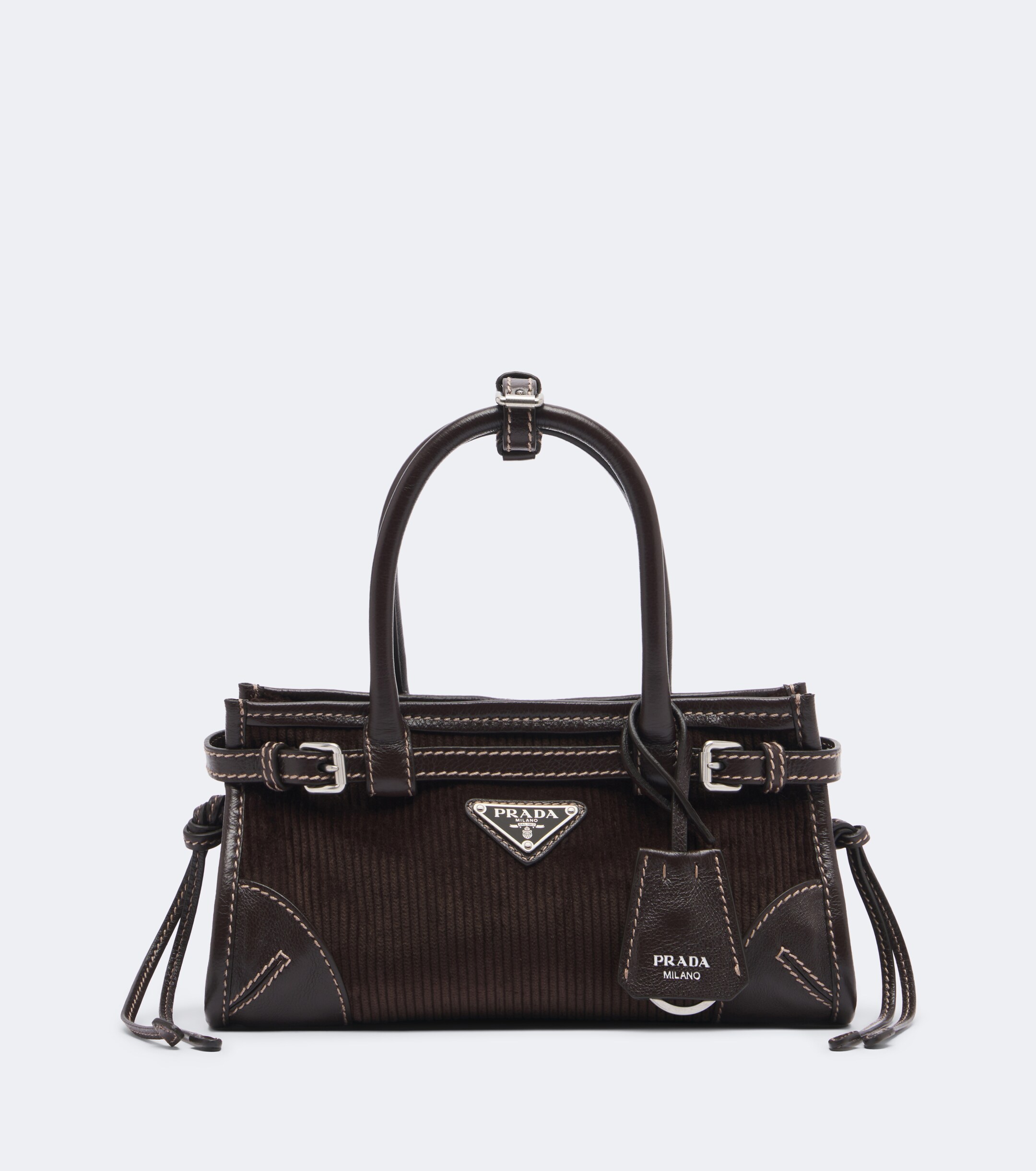 Prada Prada Bonnie Small corduroy top-handle bag