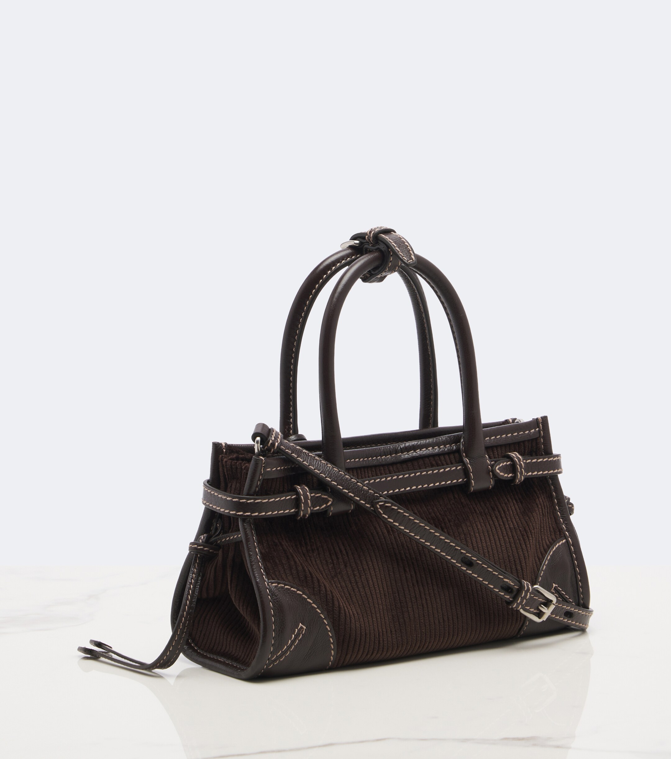 Prada Prada Bonnie Small corduroy top-handle bag