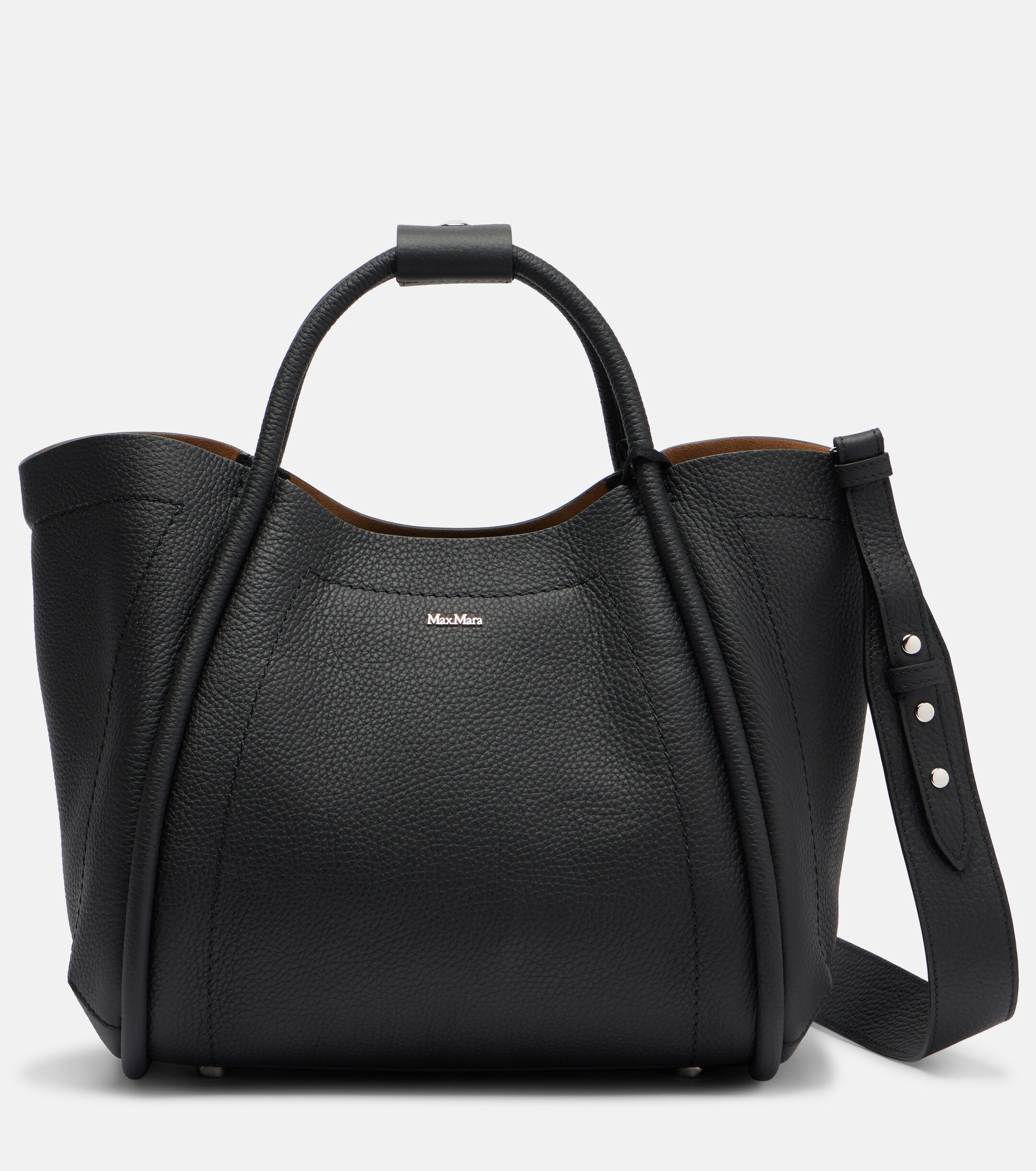 Max Mara Marine leather tote bag