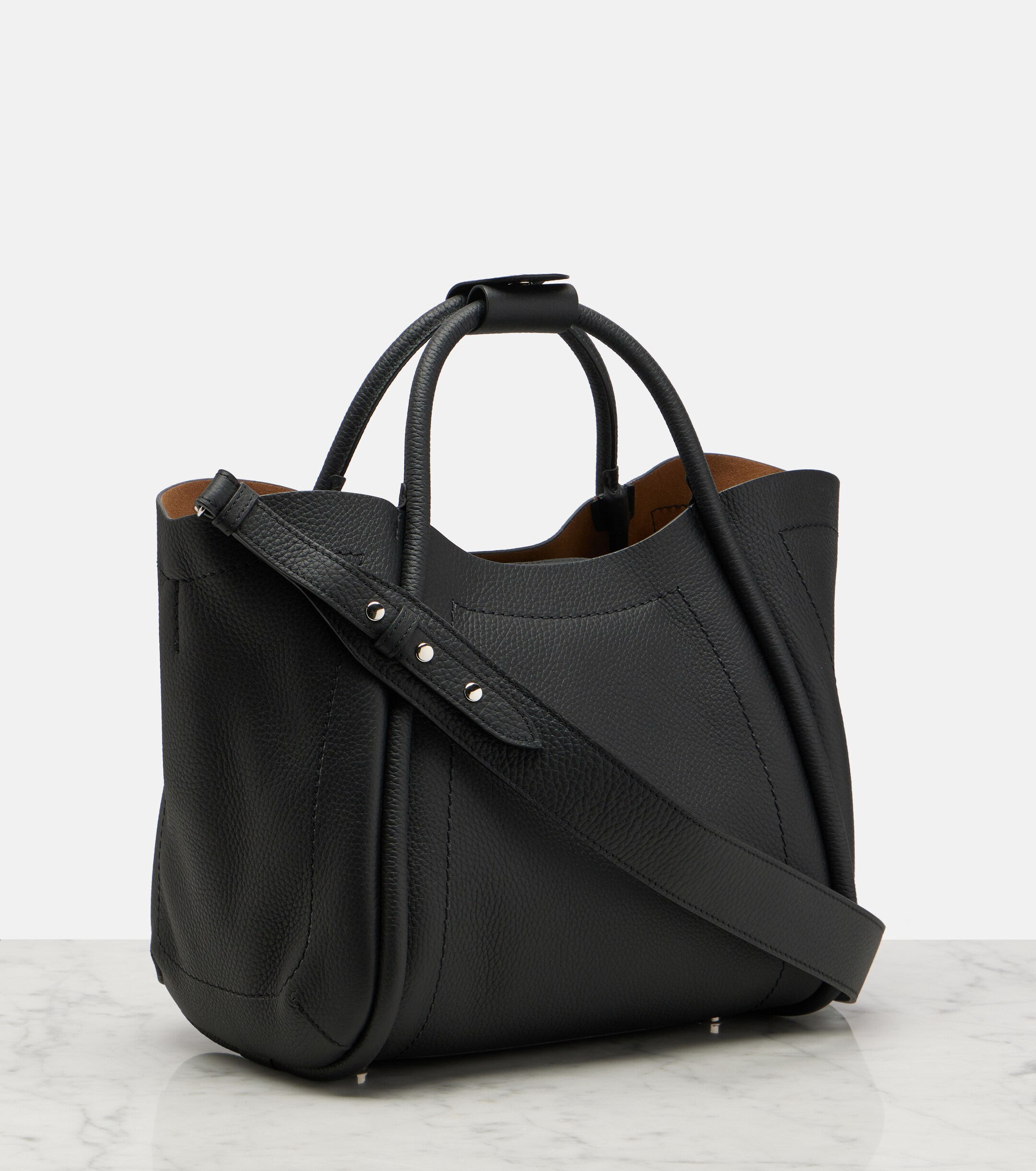 Max Mara Marine leather tote bag