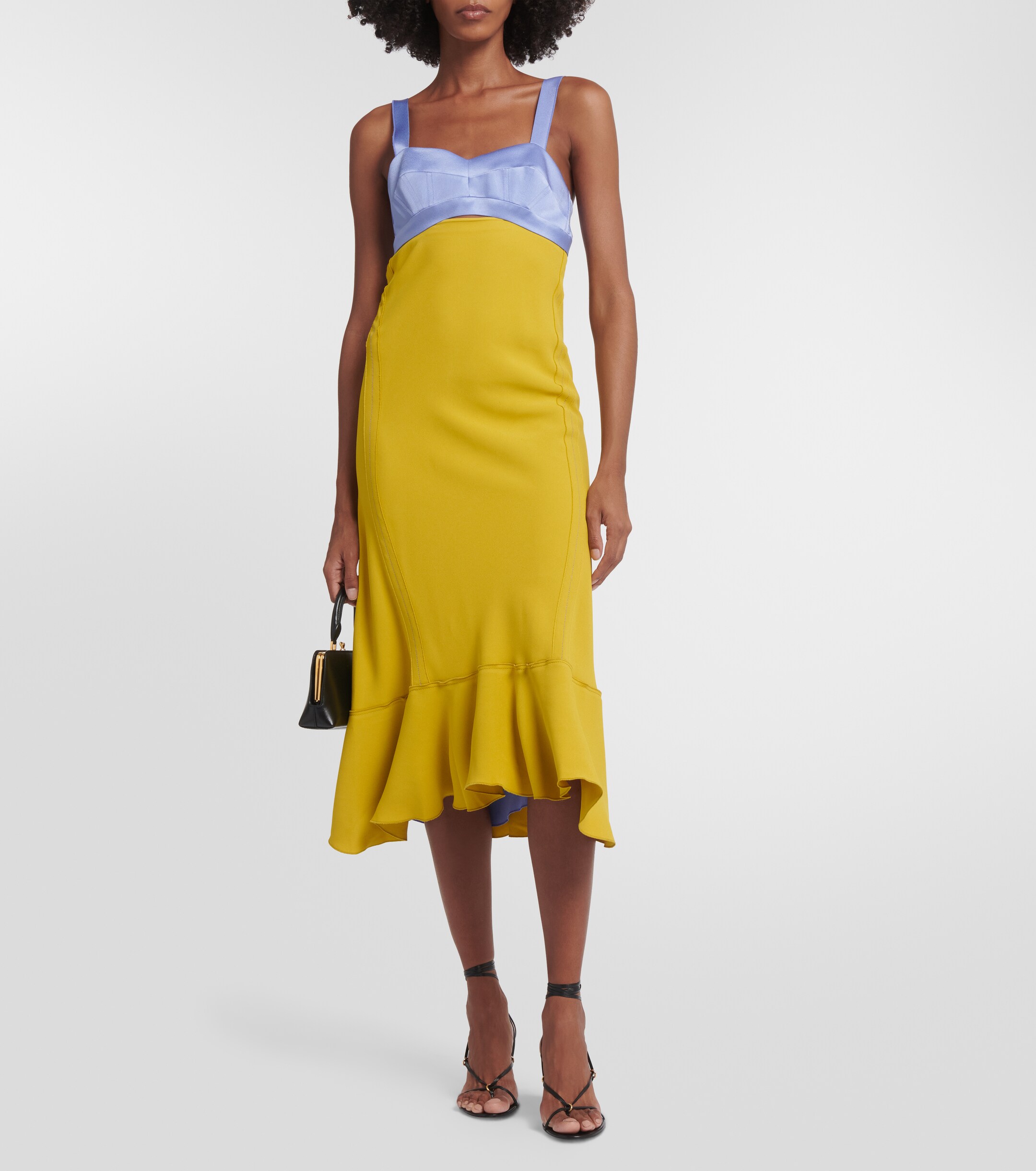 arianna asymmetric dress Women's Arianna Drop Waist Teardrop Cut-Out Polyester Blend Maxi Dress  S/M/L/XL/Customize Light Green/Light Beige MEAN BLVD