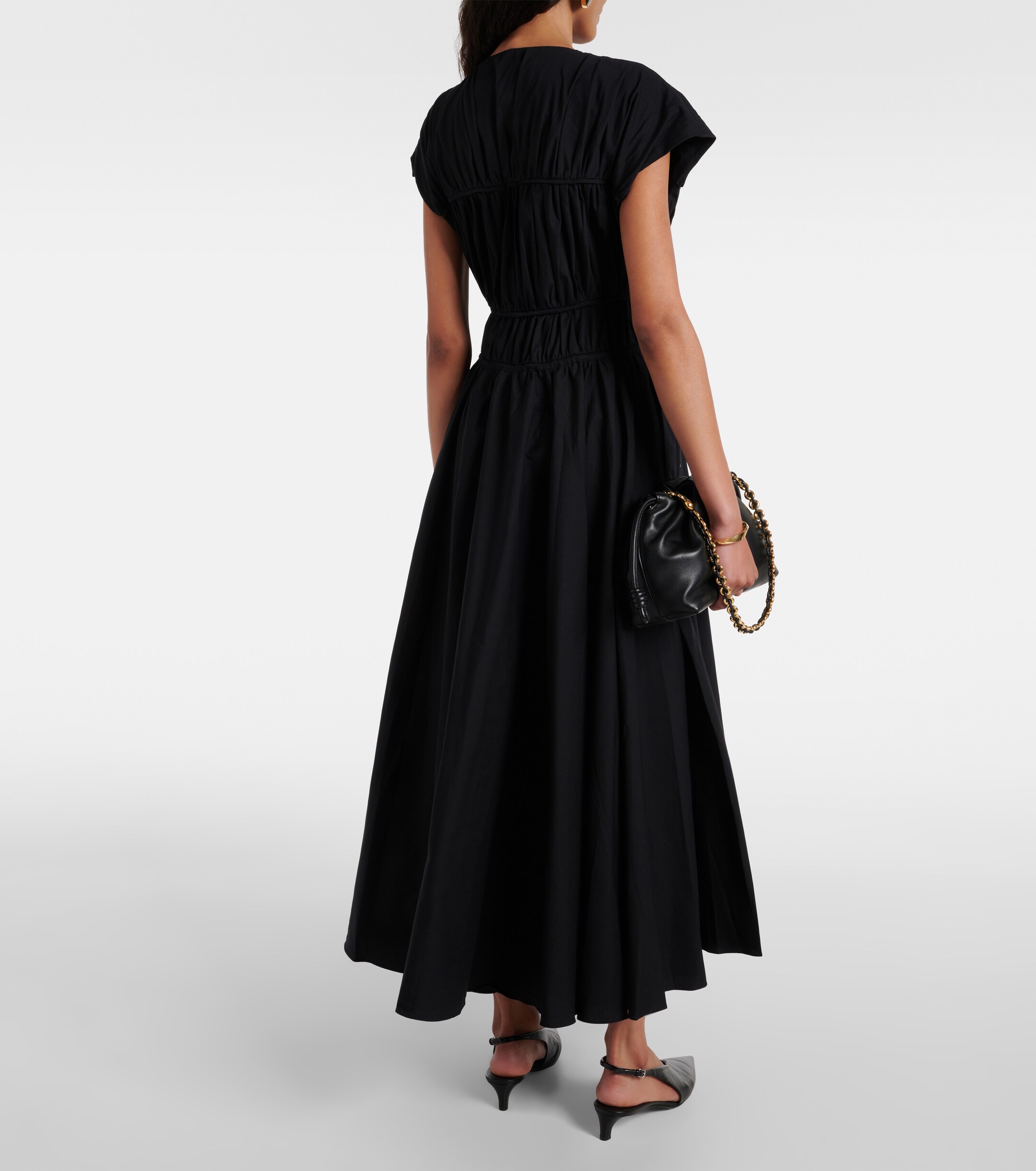 TOVE - Ceres gathered cotton midi dress | Plush