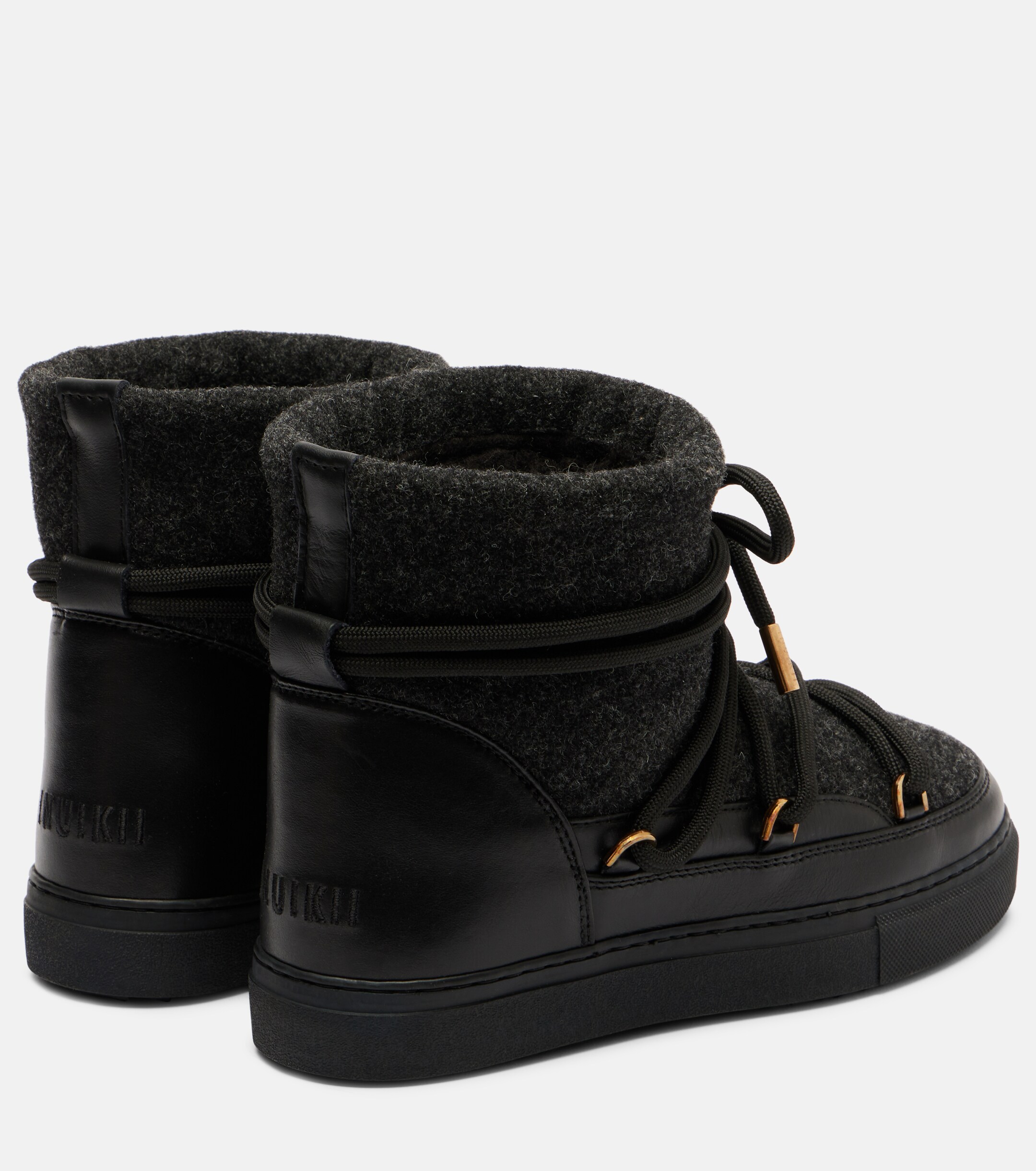 Inuikii Felt leather-trimmed snow boots thumbnail