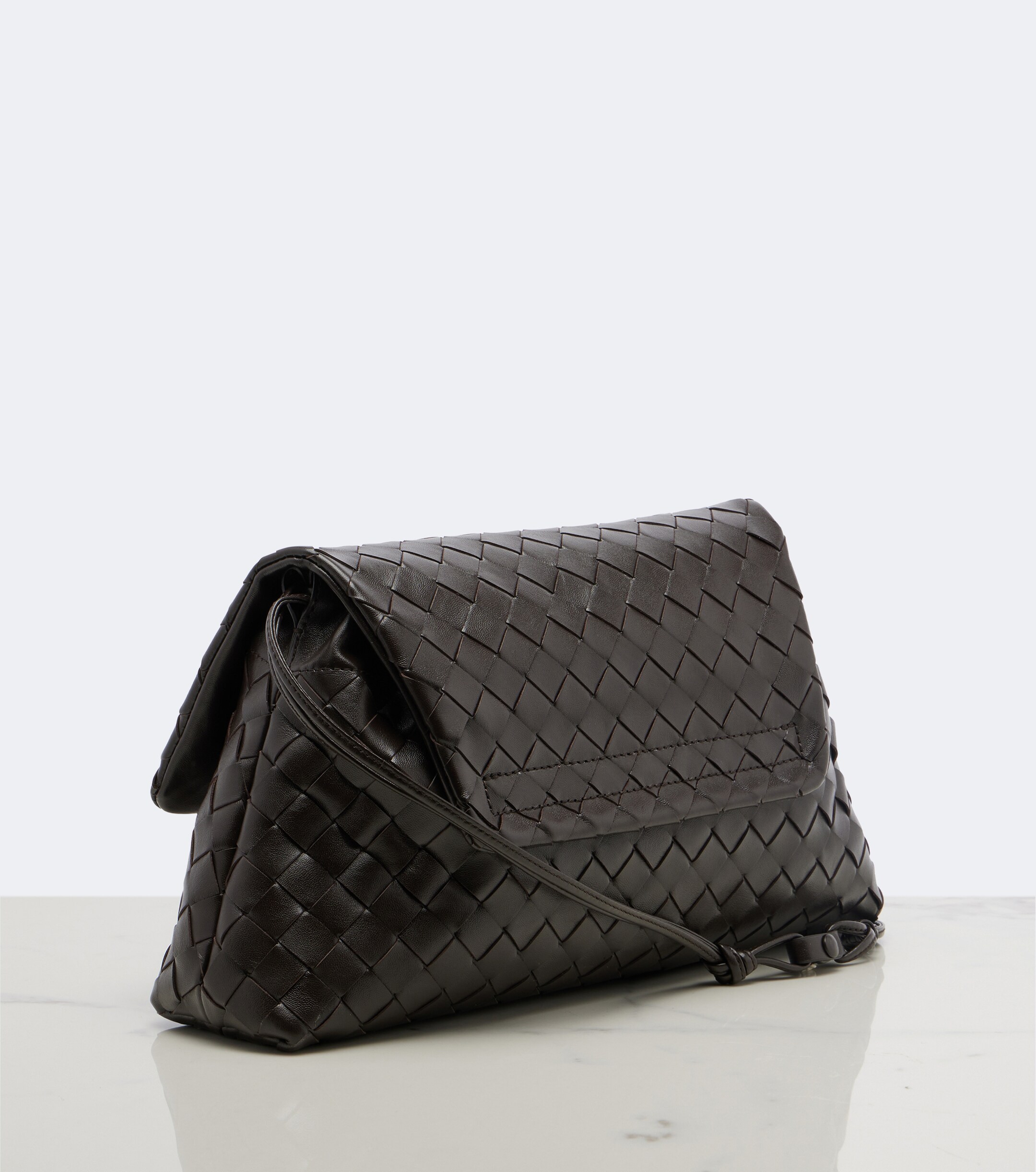 Bottega Veneta Giorno Intrecciato leather shoulder bag