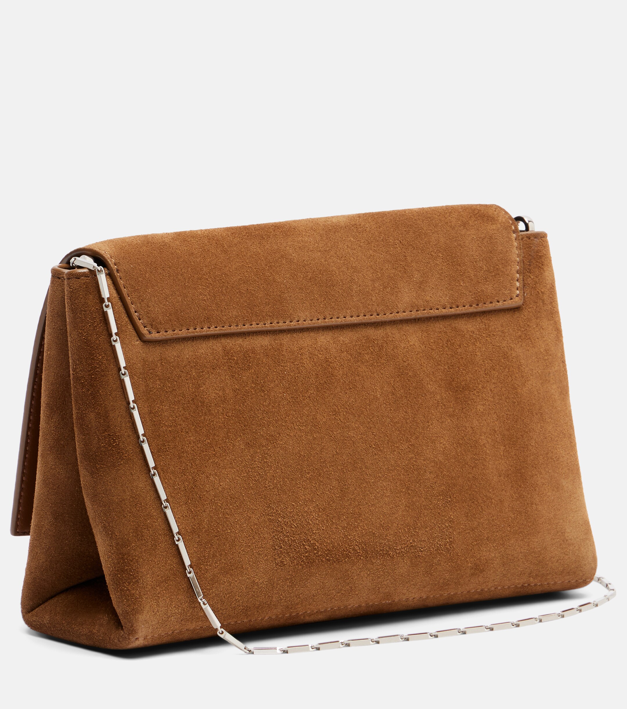 NOUR HAMMOUR Zeina suede shoulder bag