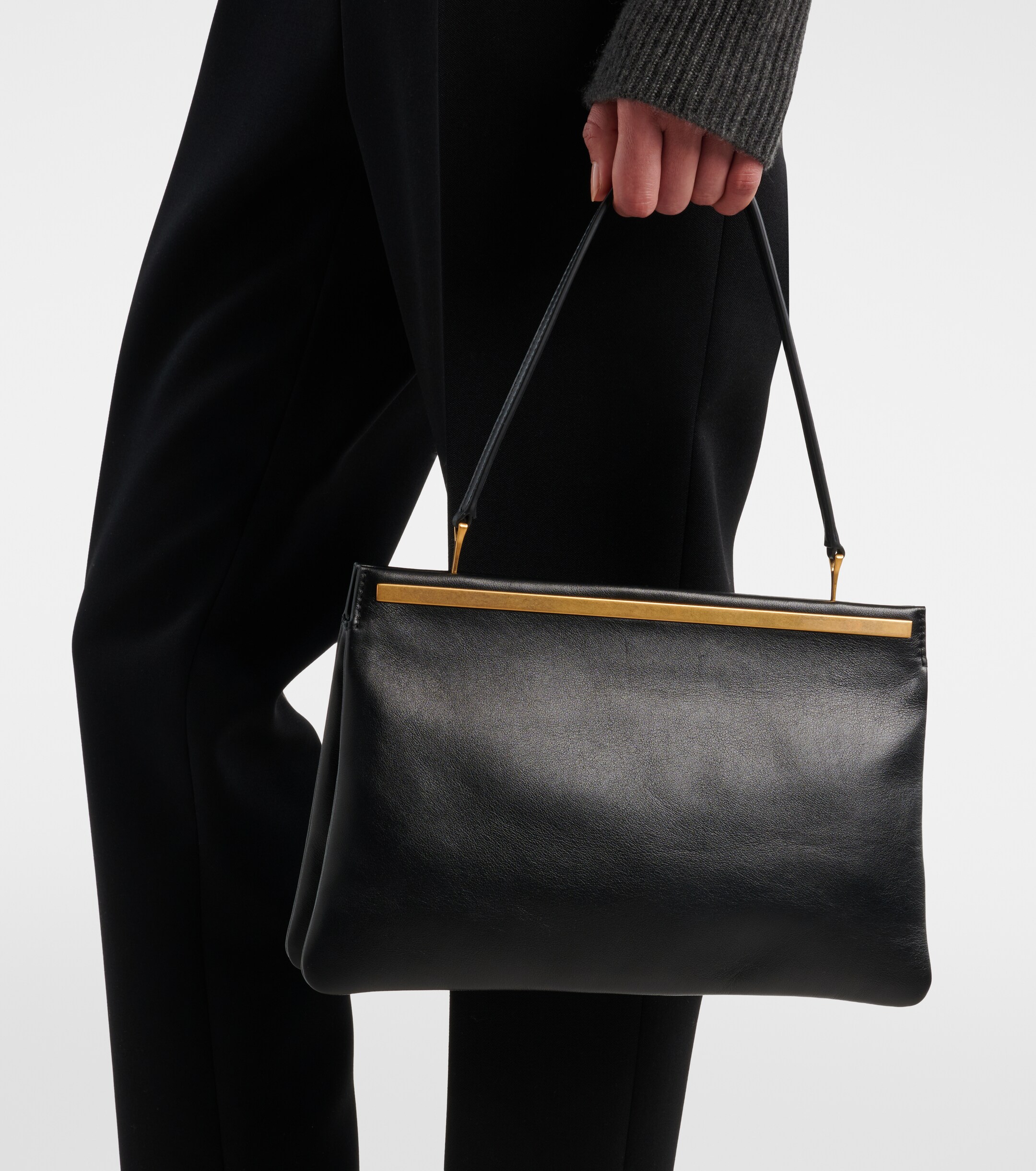 The Row Elise Medium leather shoulder bag