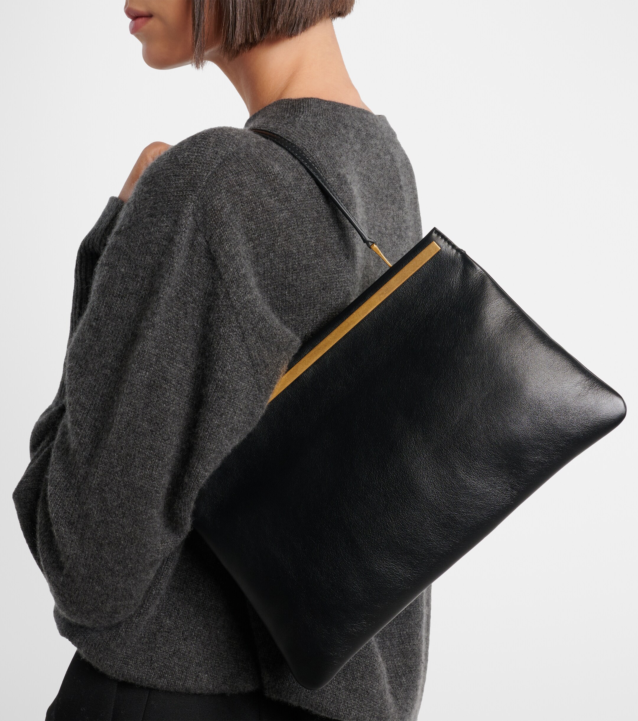 The Row Elise Medium leather shoulder bag