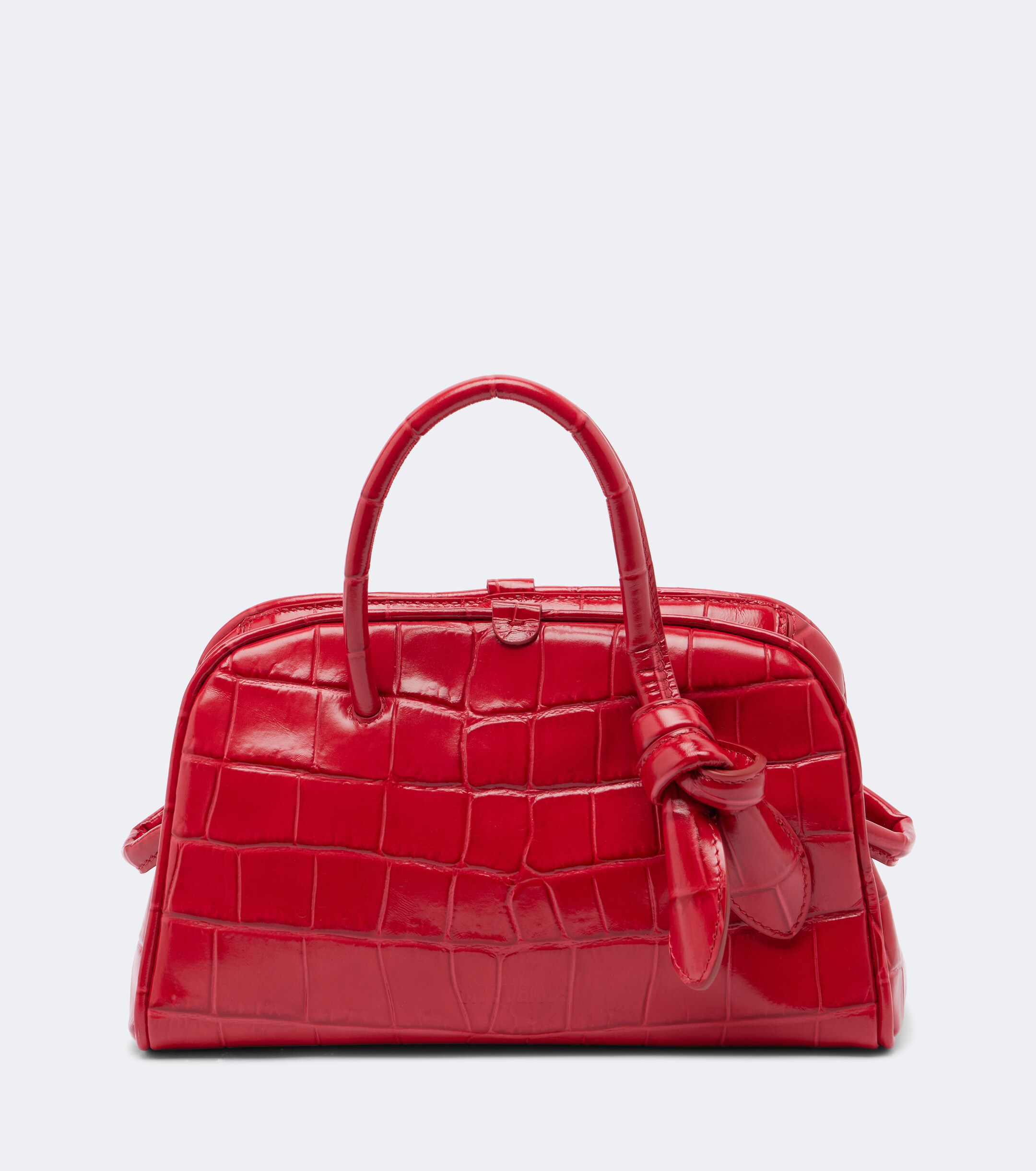 Jacquemus Turismo Small croc-effect leather bowling bag