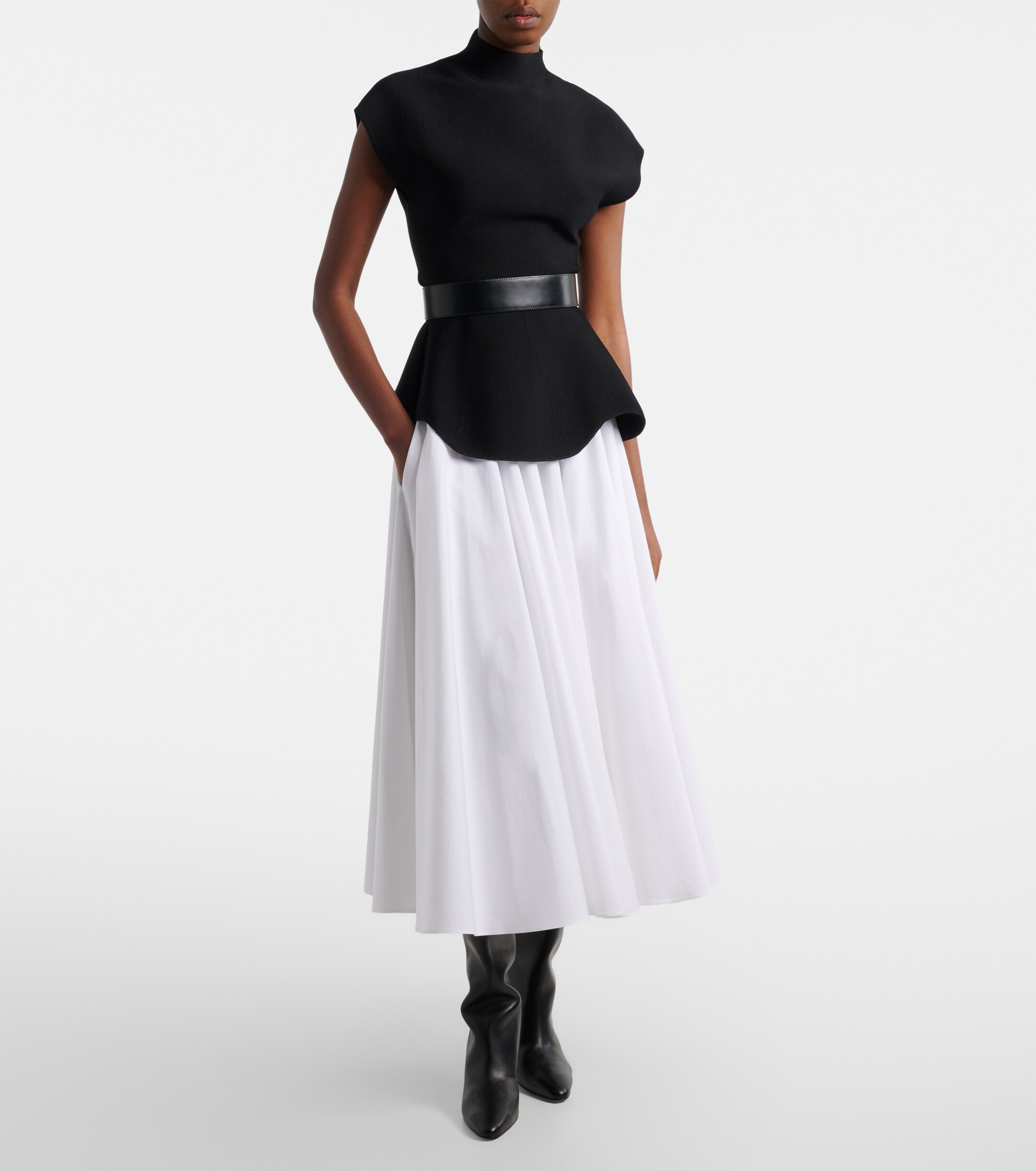 Herbert Levine Herbert Levine Silhouette leather knee-high boots