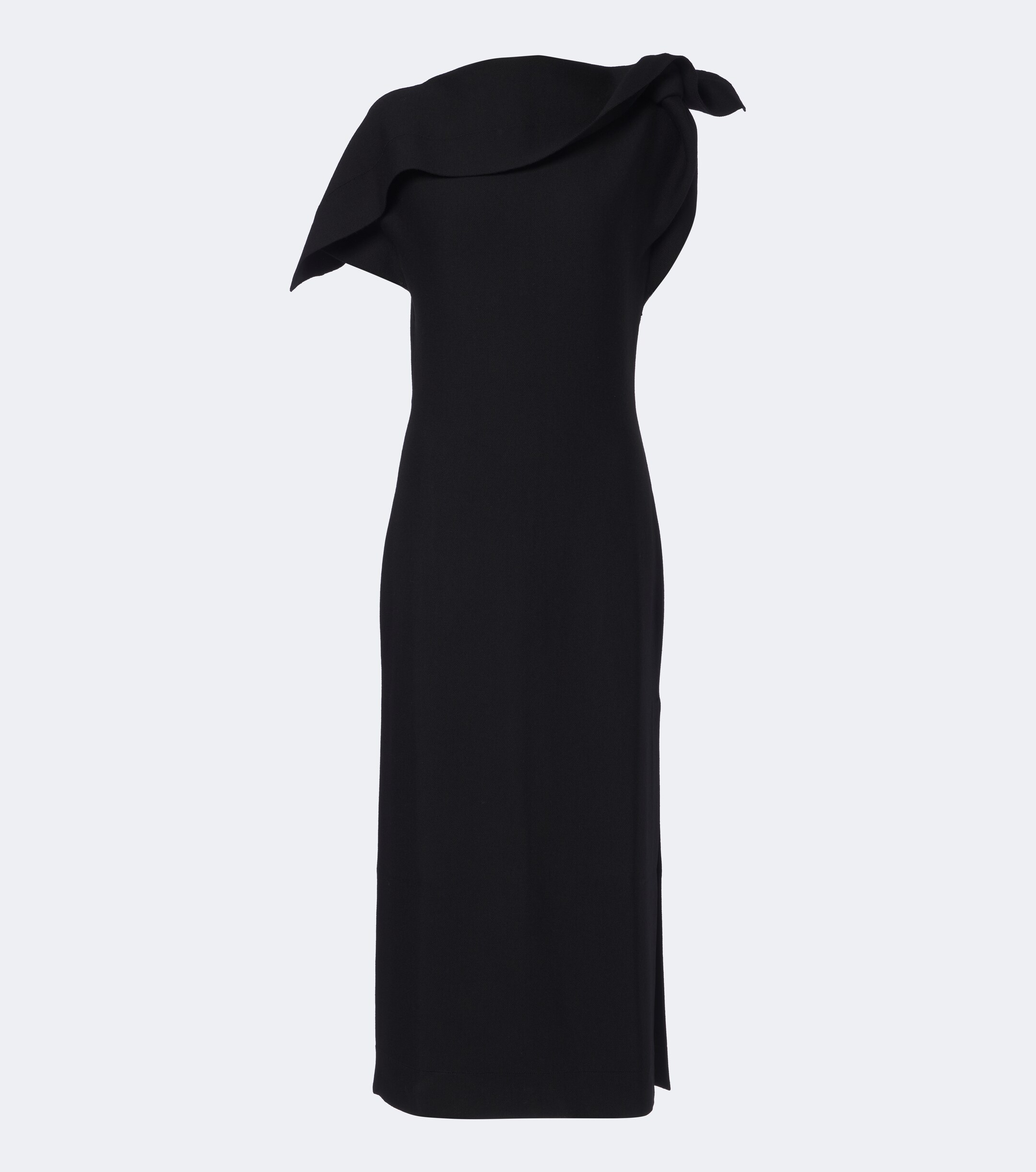 Oscar de la Renta Oscar de la Renta Draped wool-blend midi dress