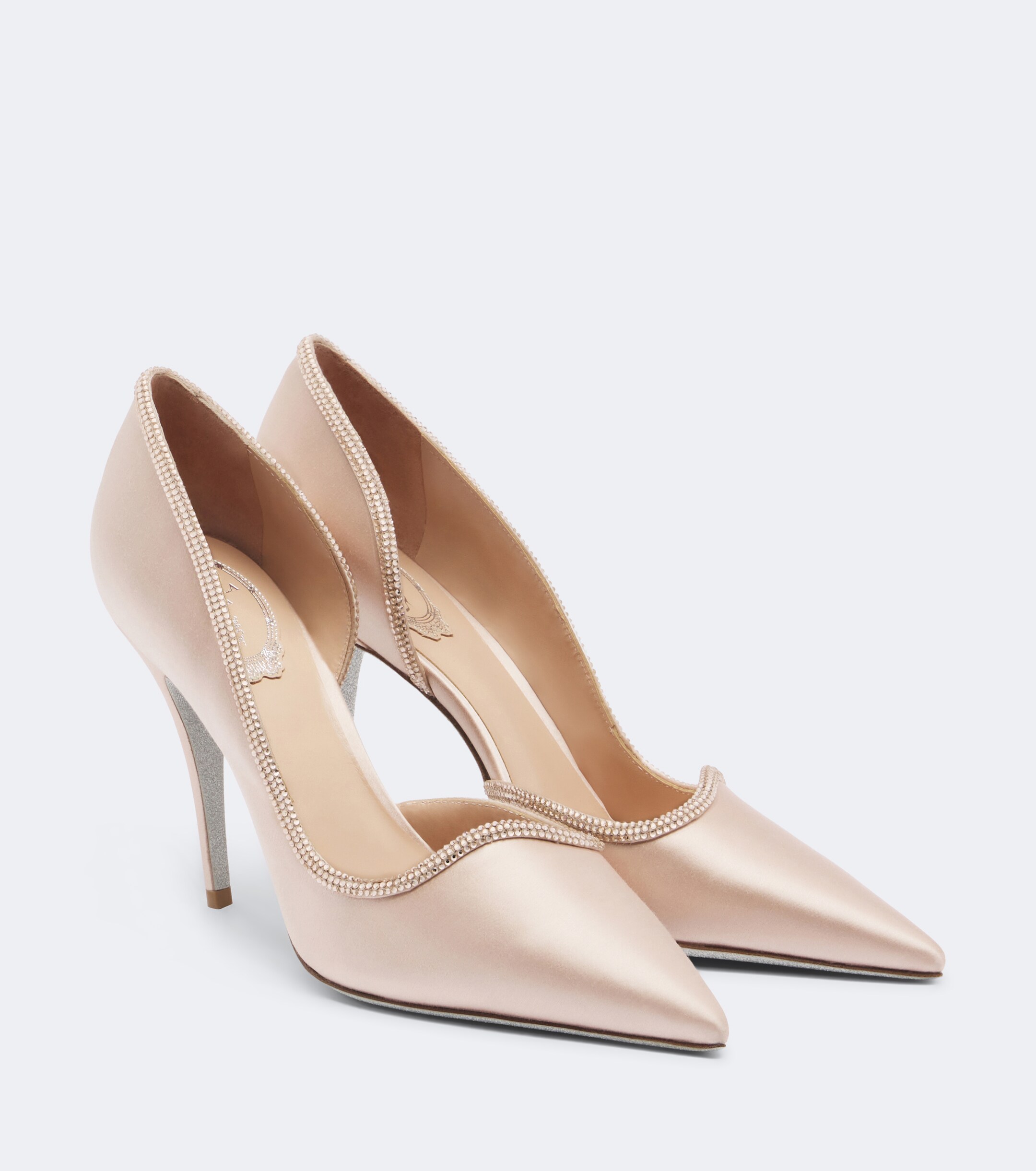 RENÉ CAOVILLA Rene Caovilla Onda embellished satin pumps
