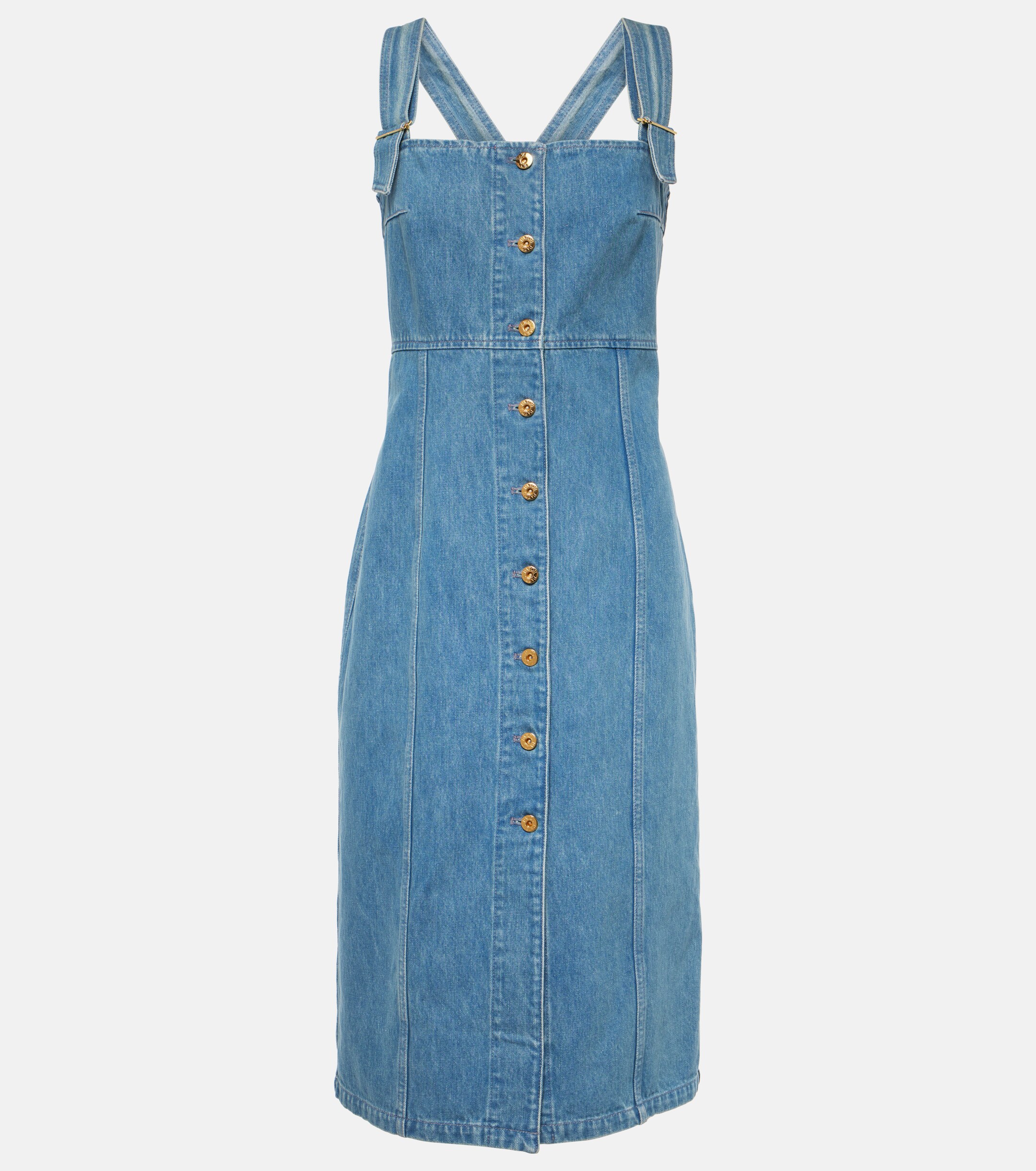 Patou Denim midi dress thumbnail