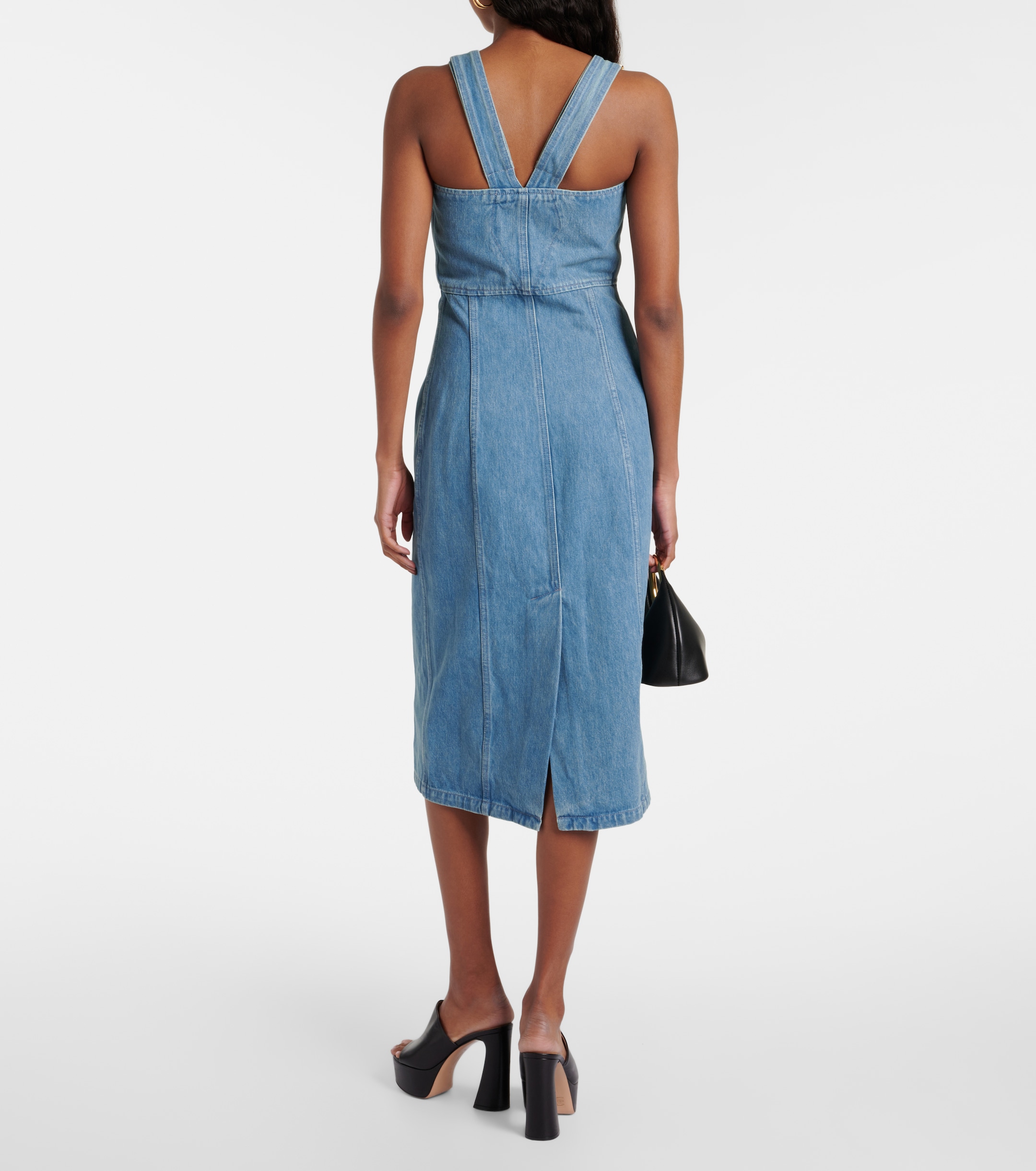 Patou Denim midi dress thumbnail