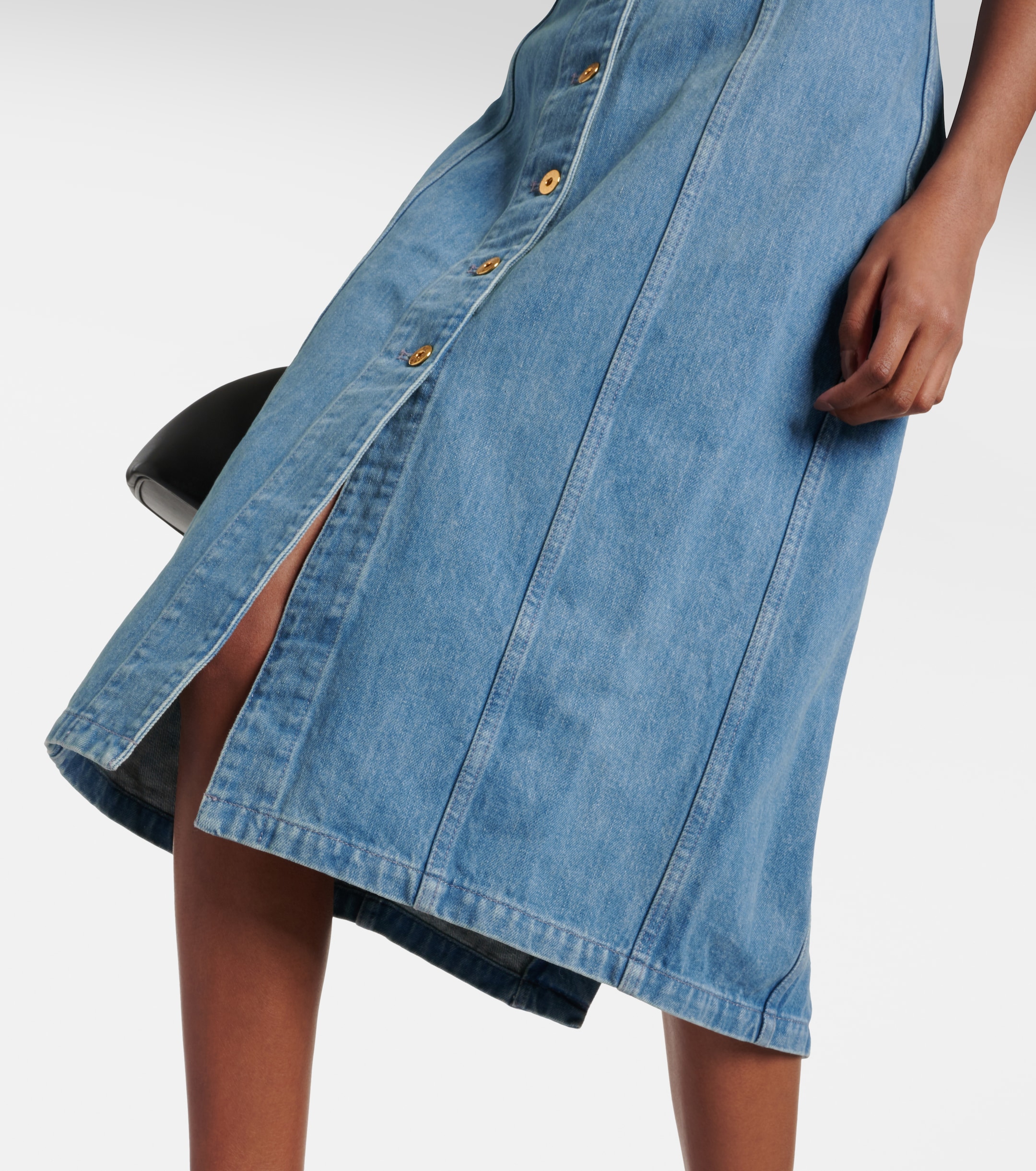 Patou Denim midi dress thumbnail