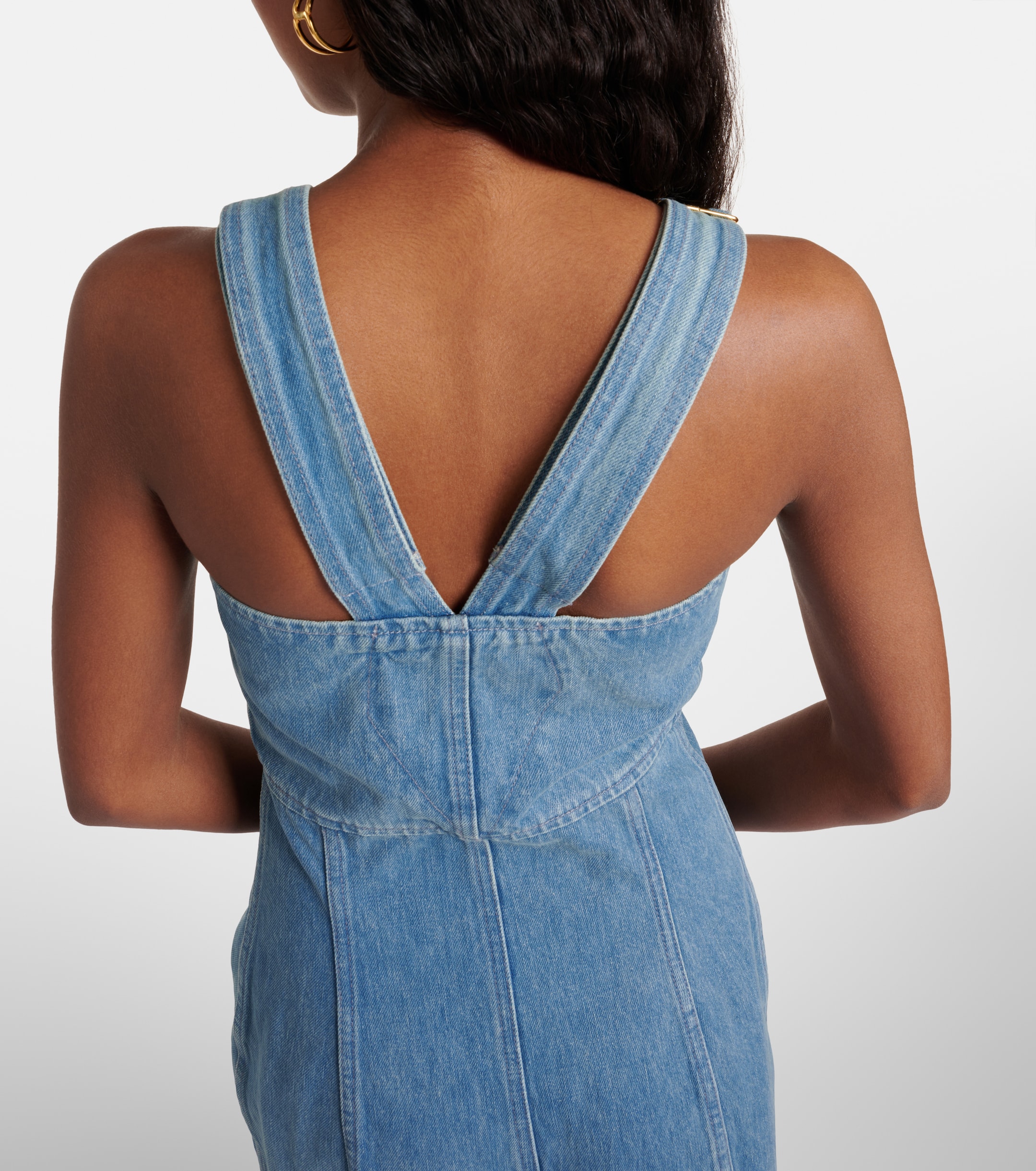 Patou Denim midi dress thumbnail