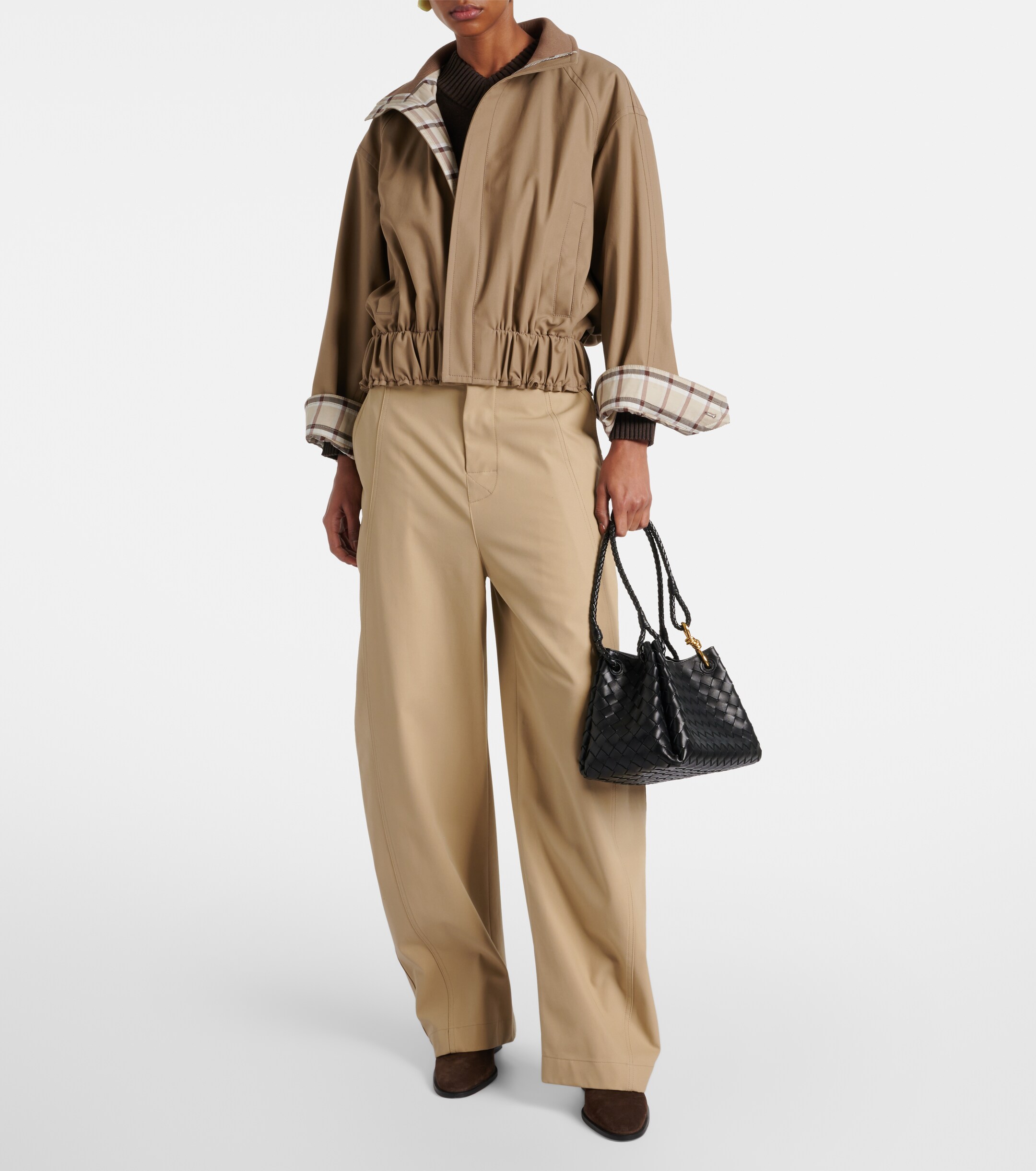 Bottega Veneta Parachute Medium Intrecciato leather tote bag