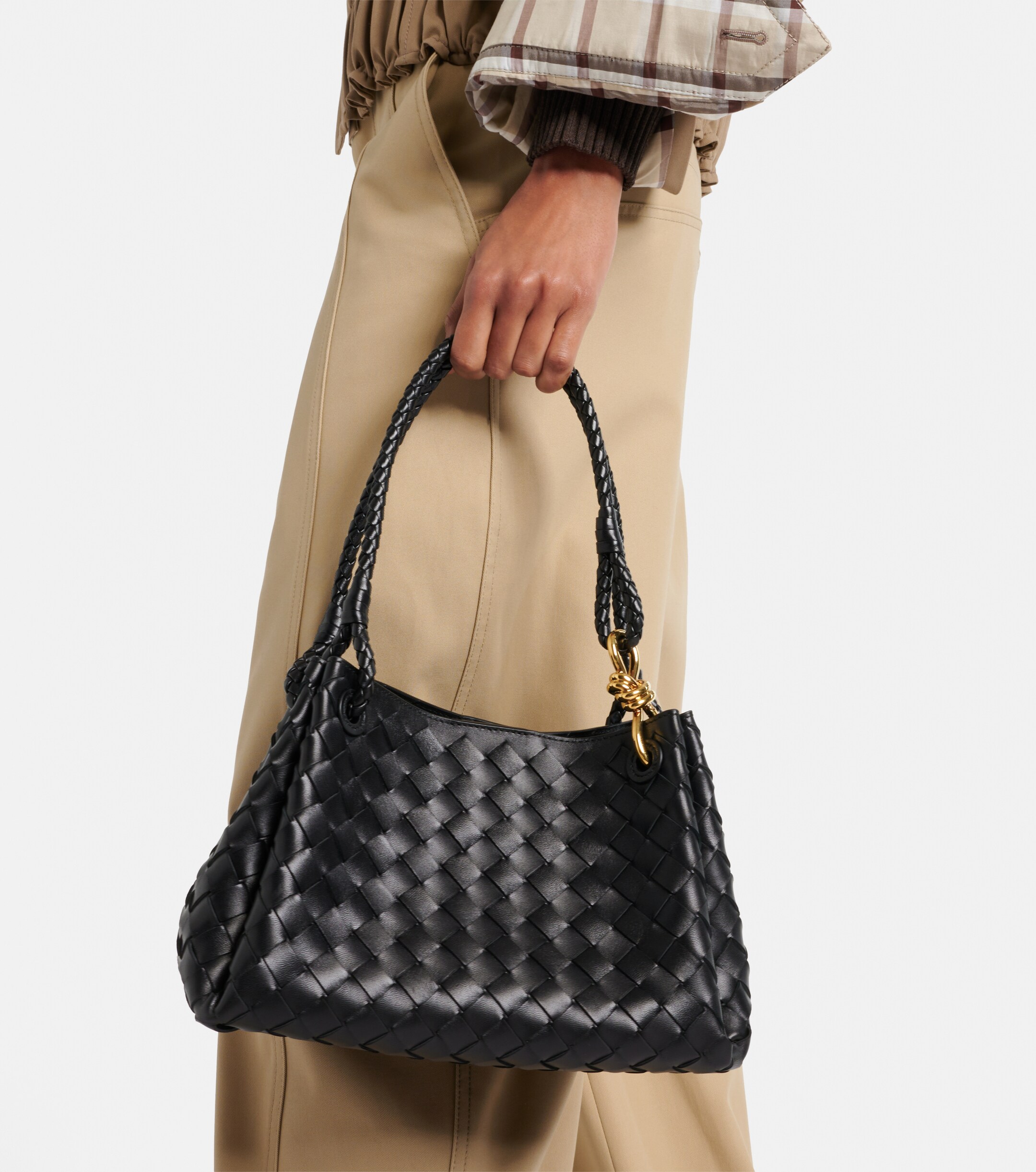Bottega Veneta Parachute Medium Intrecciato leather tote bag