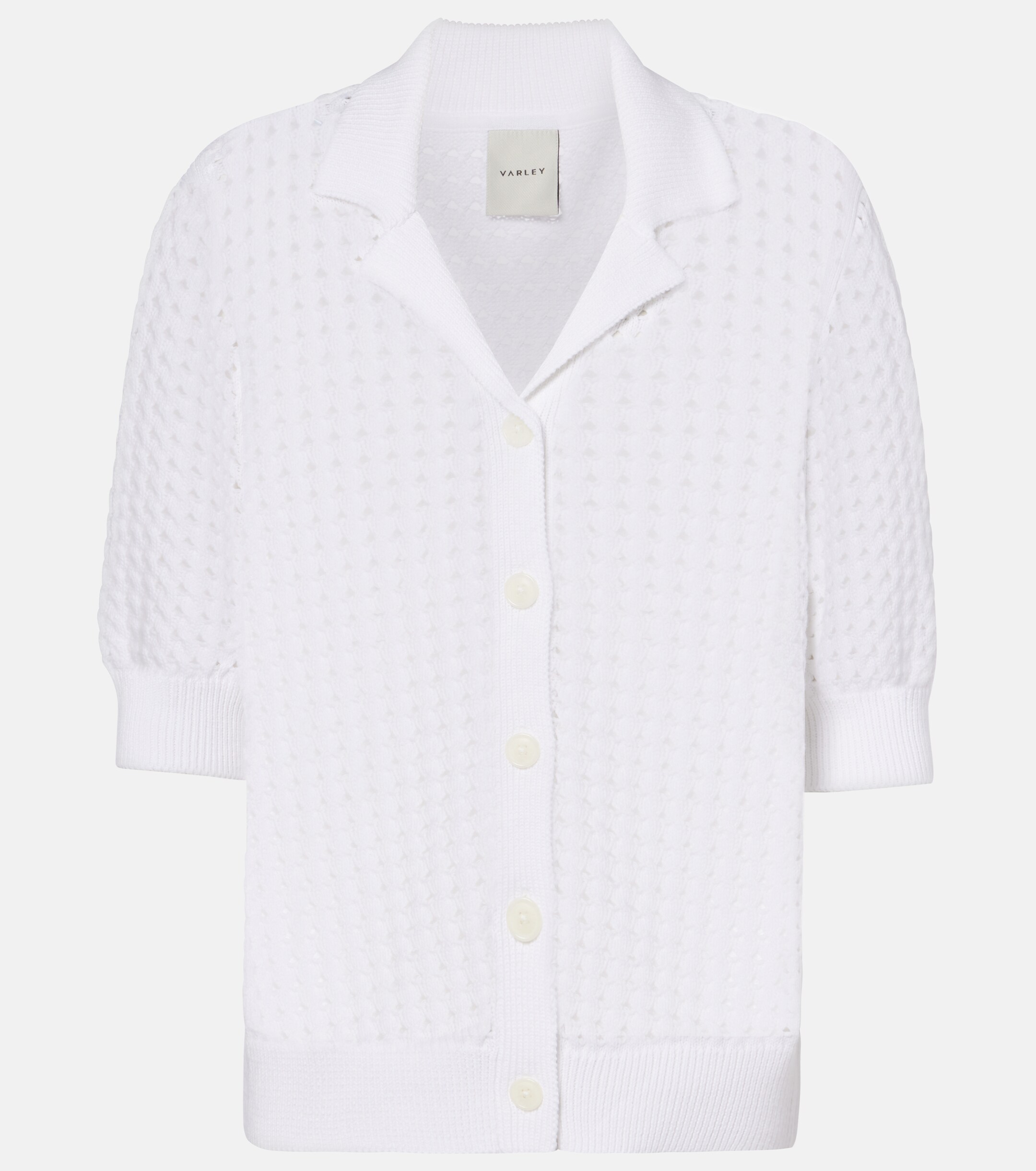 Varley Varley Ellie open-knit cotton cardigan