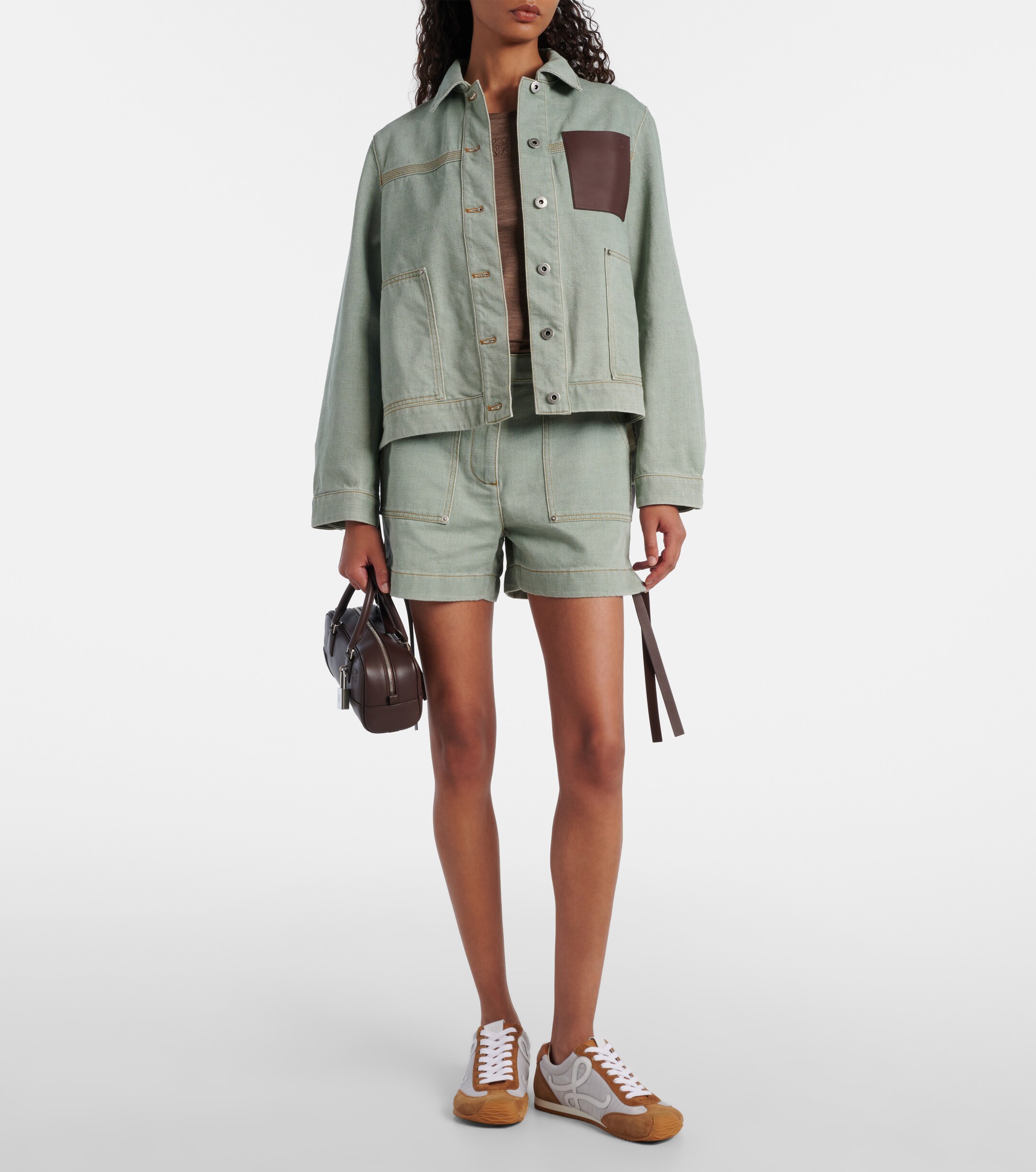 Loewe Amazona 23 leather top-handle bag