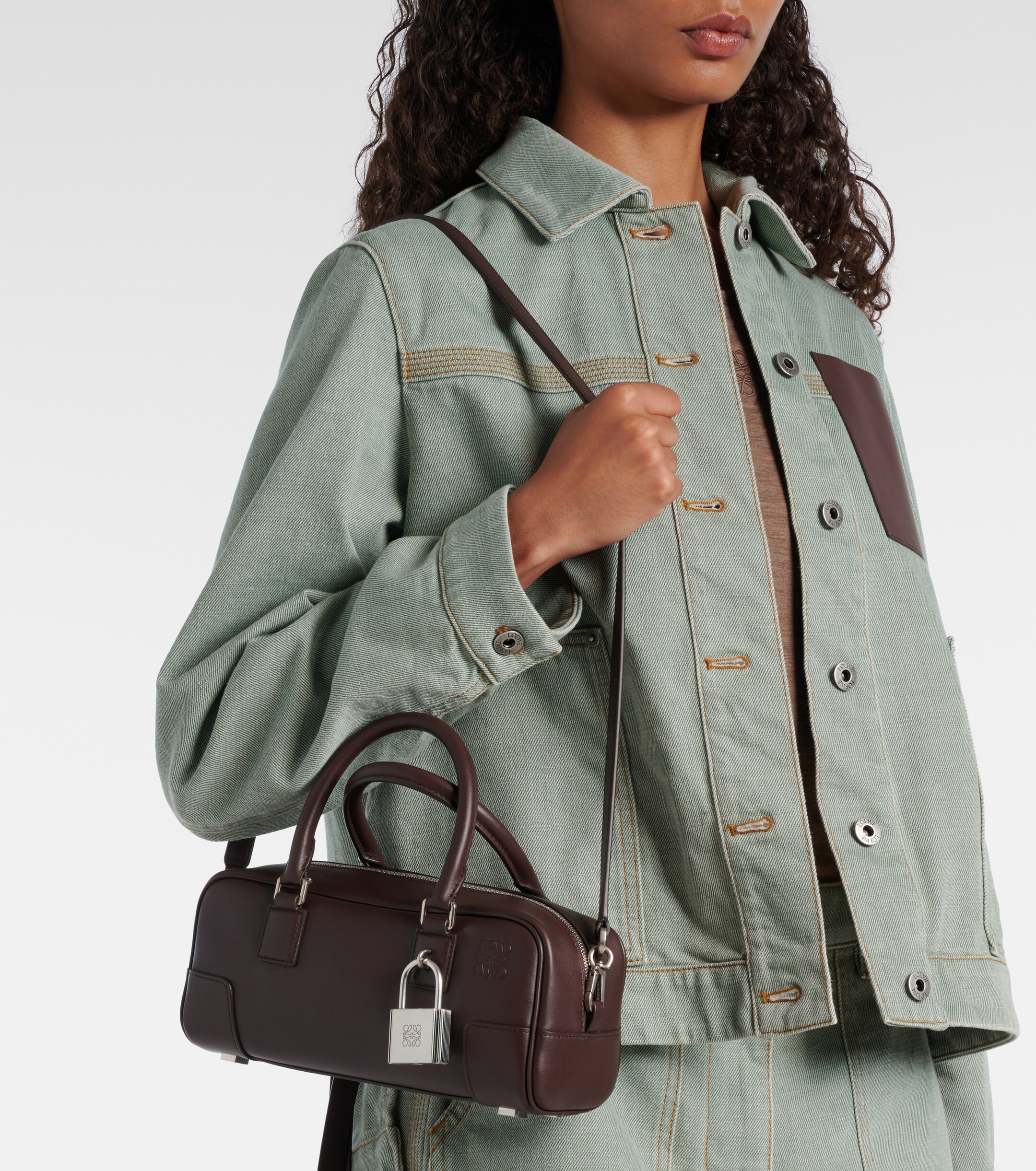 Loewe Amazona 23 leather top-handle bag