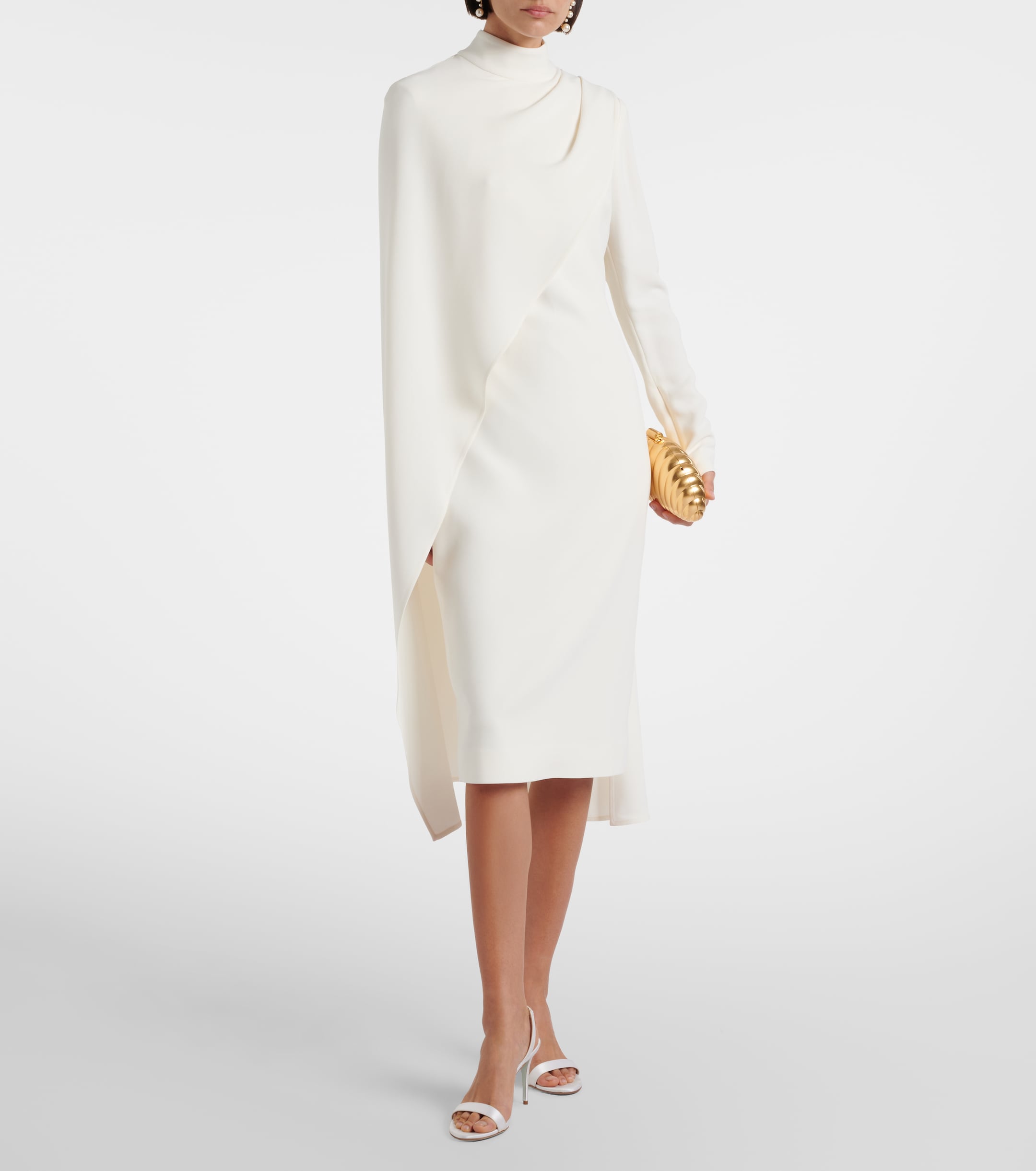 Elie Saab - Caped cady cocktail dress | Plush
