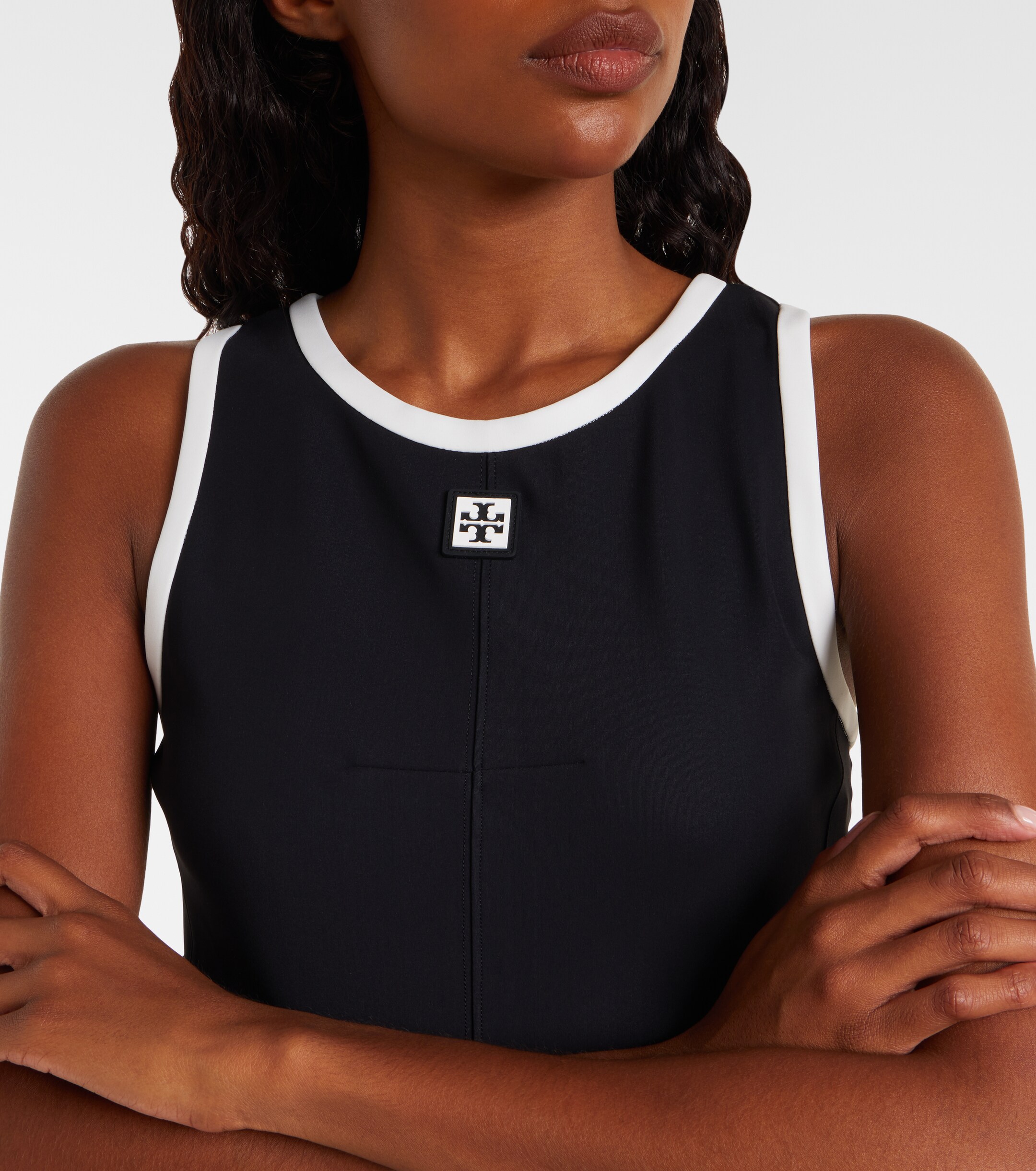 Tory Burch Tory Burch T Monogram jersey tennis dress