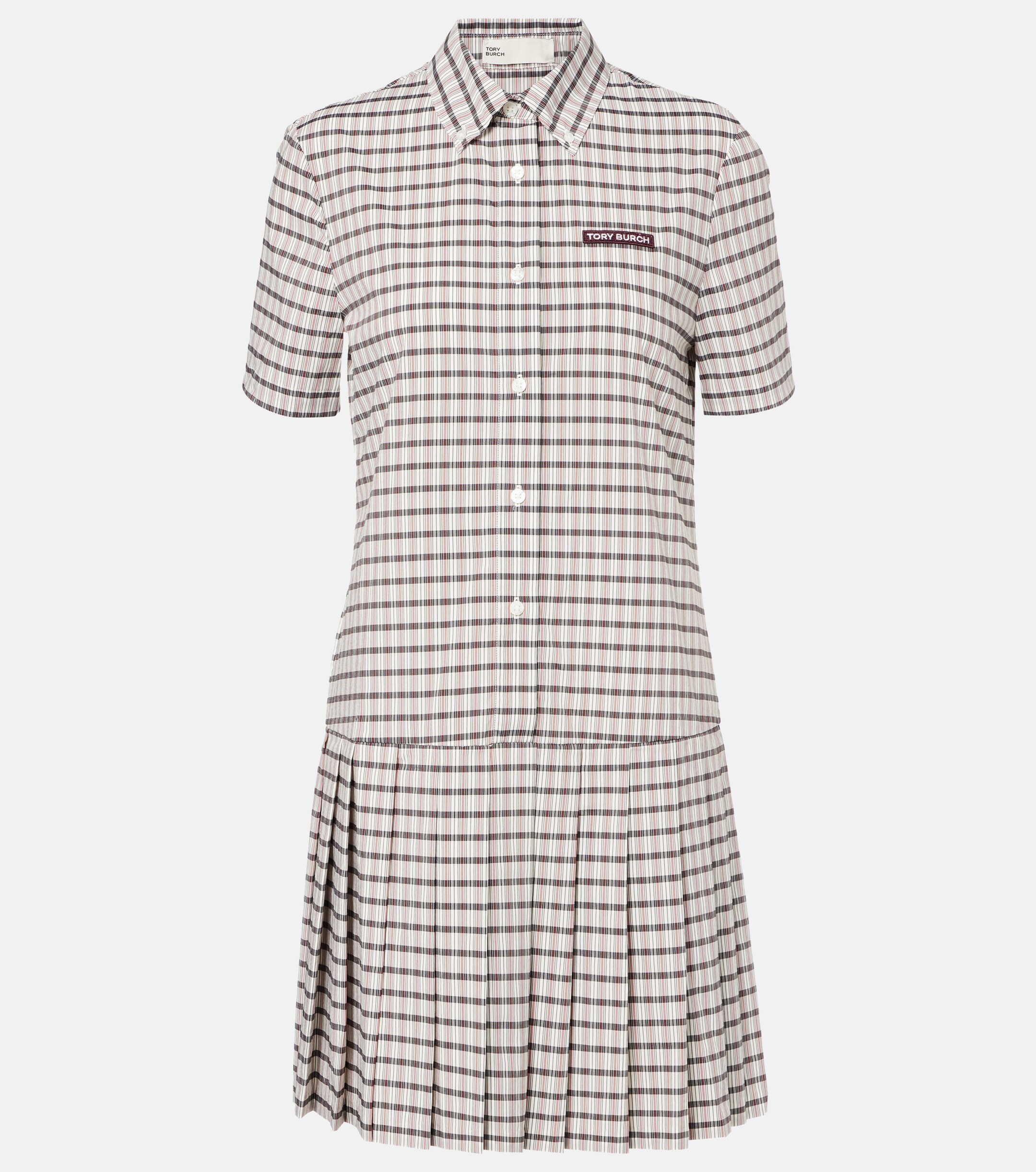 Tory Burch Tory Burch Plaid pleated minidress