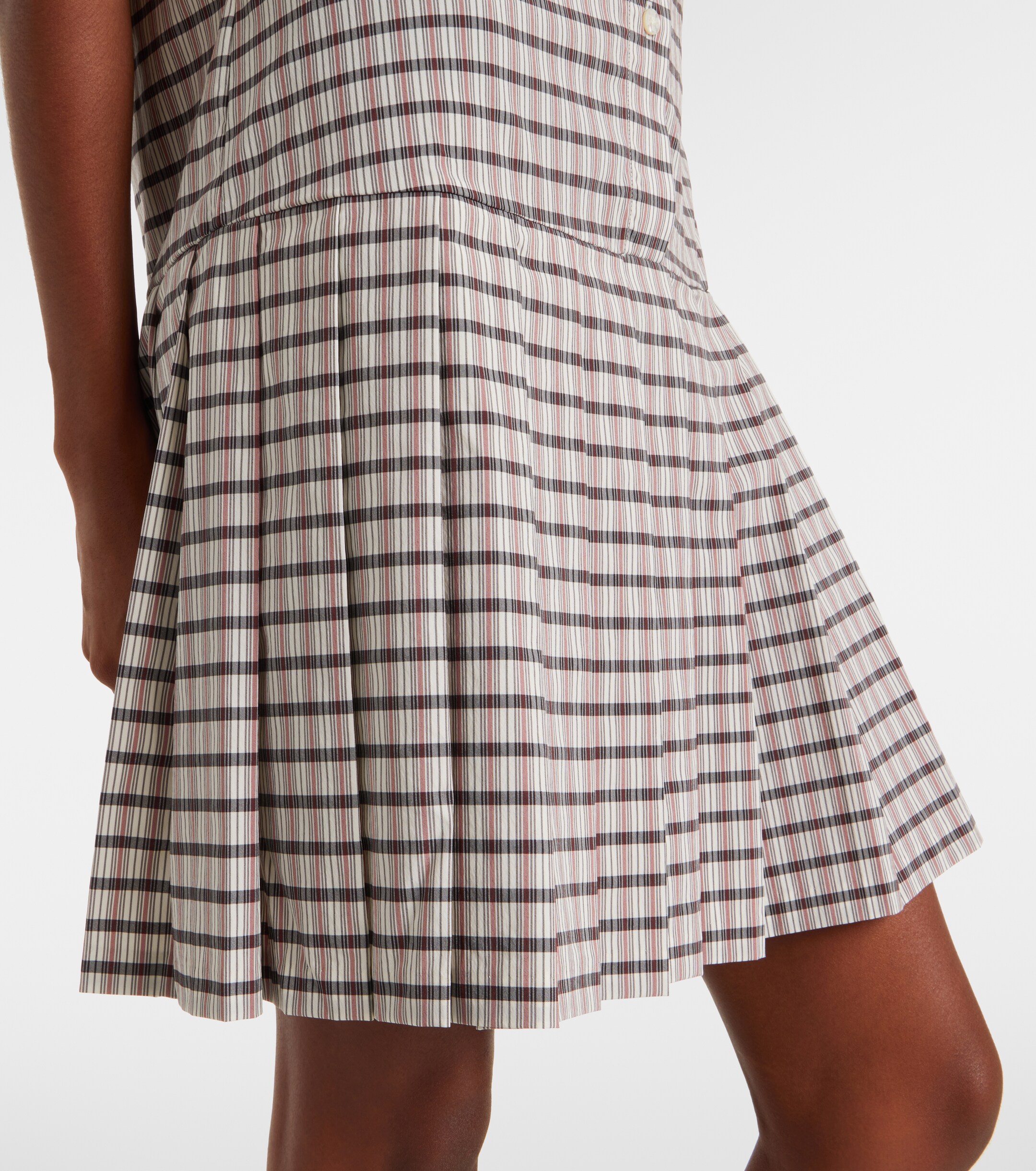 Tory Burch Tory Burch Plaid pleated minidress