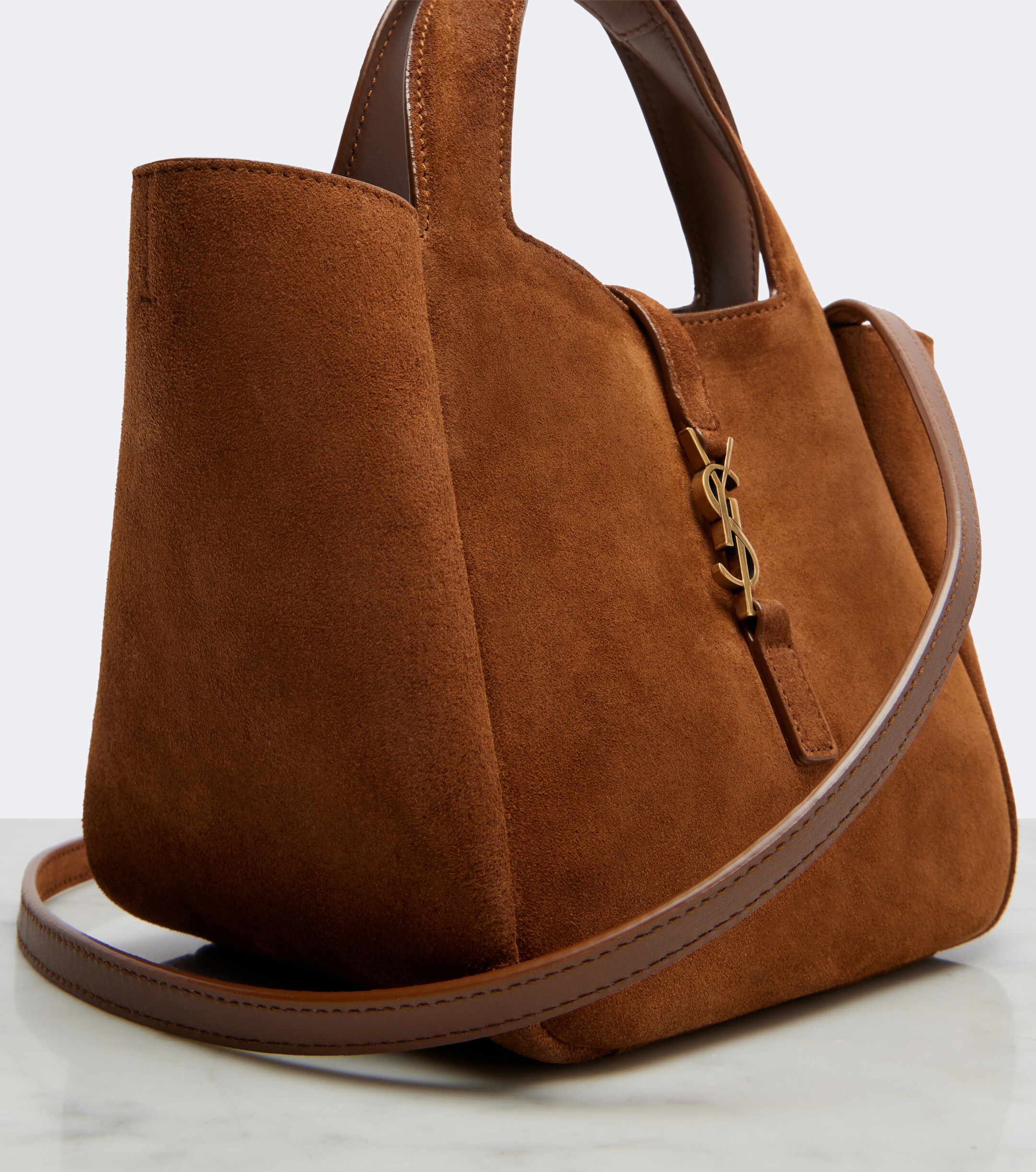 Saint Laurent Le 5 à 7 suede shoulder bag