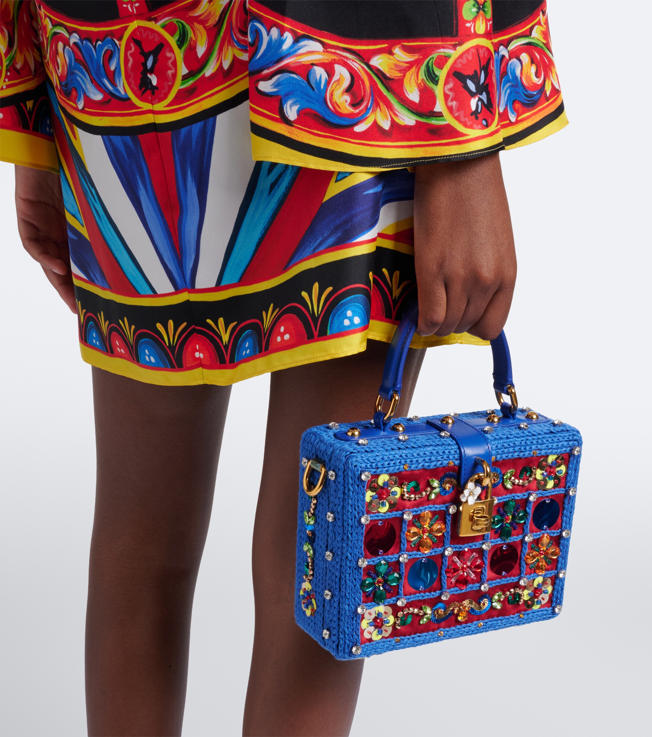 Dolce&Gabbana Dolce Box beaded box bag