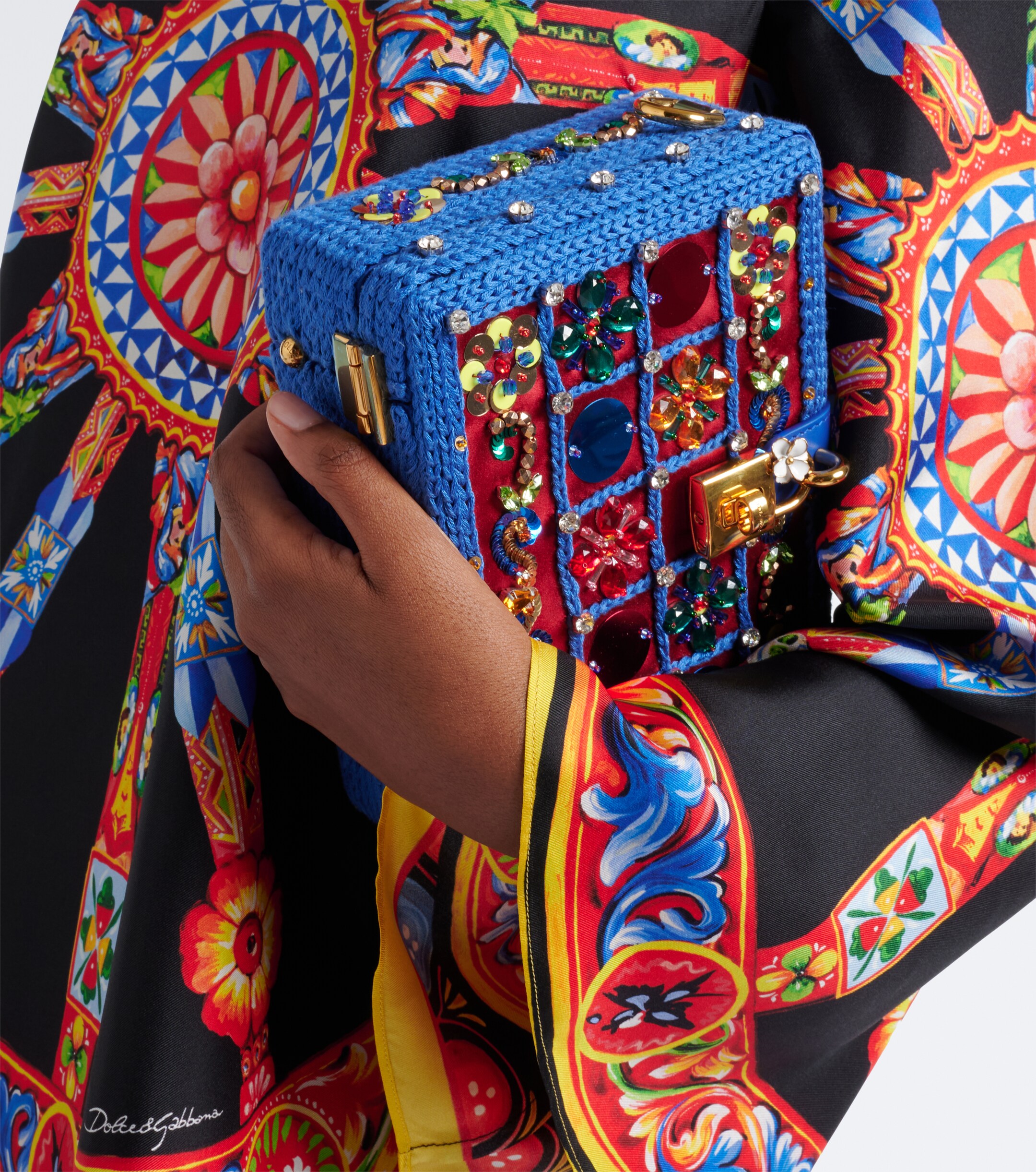 Dolce&Gabbana Dolce Box beaded box bag