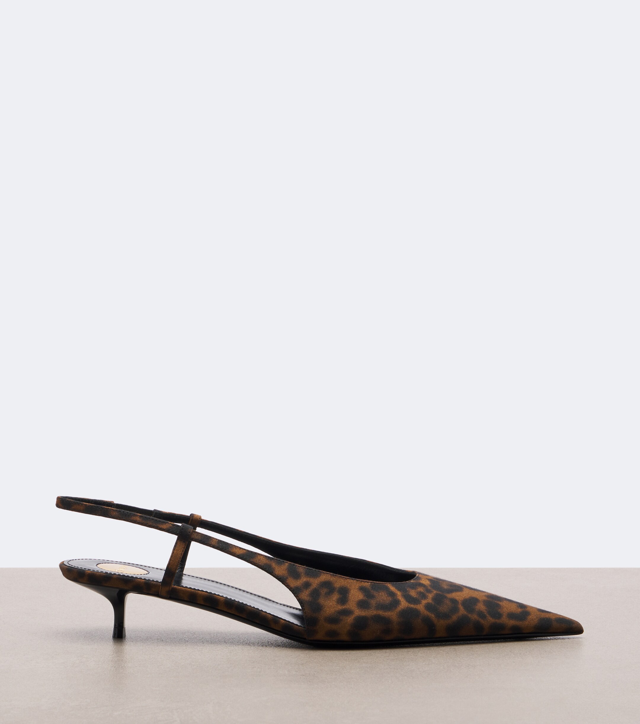 Saint Laurent Saint Laurent Secret leopard-print slingback pumps