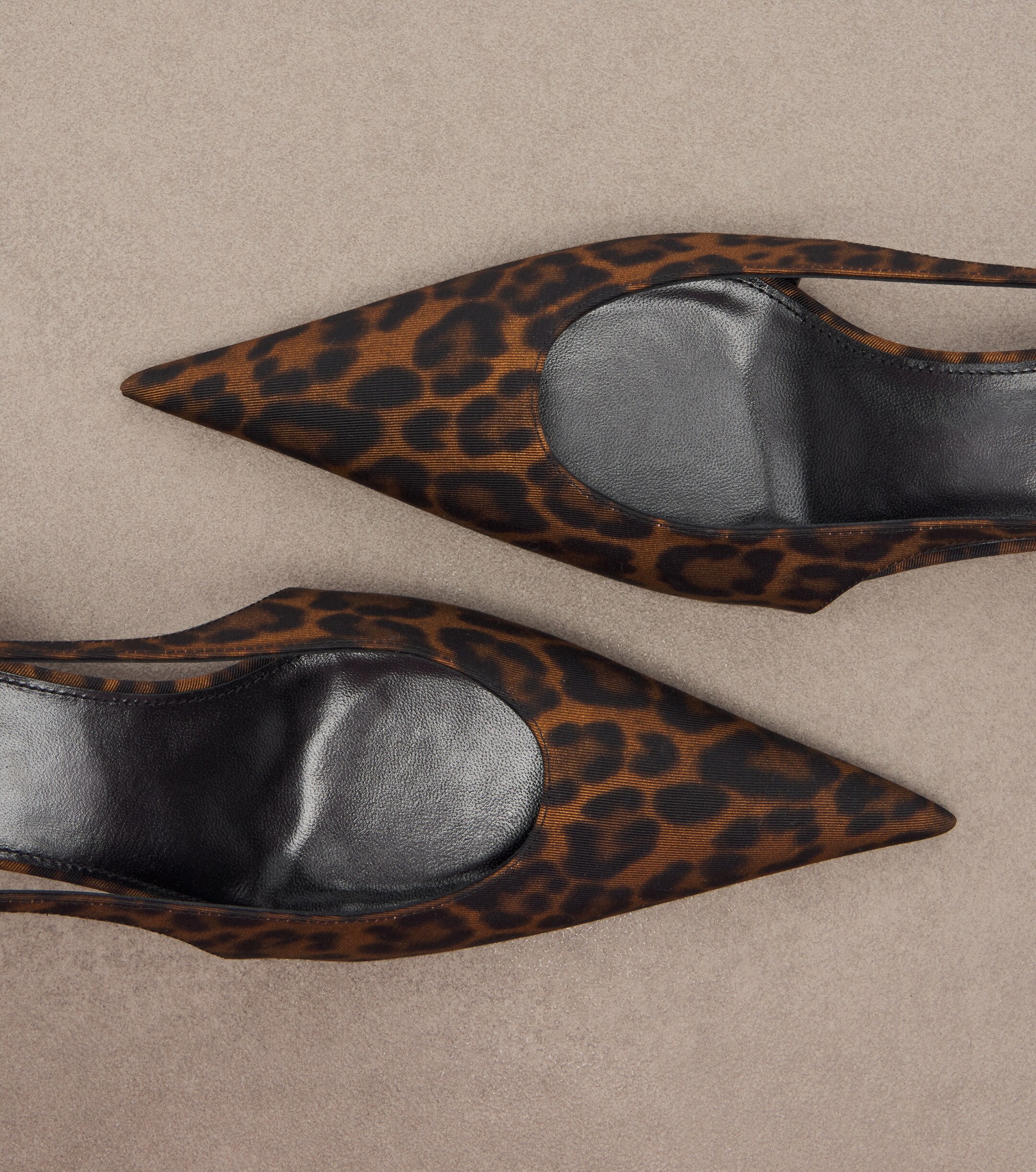 Saint Laurent Saint Laurent Secret leopard-print slingback pumps