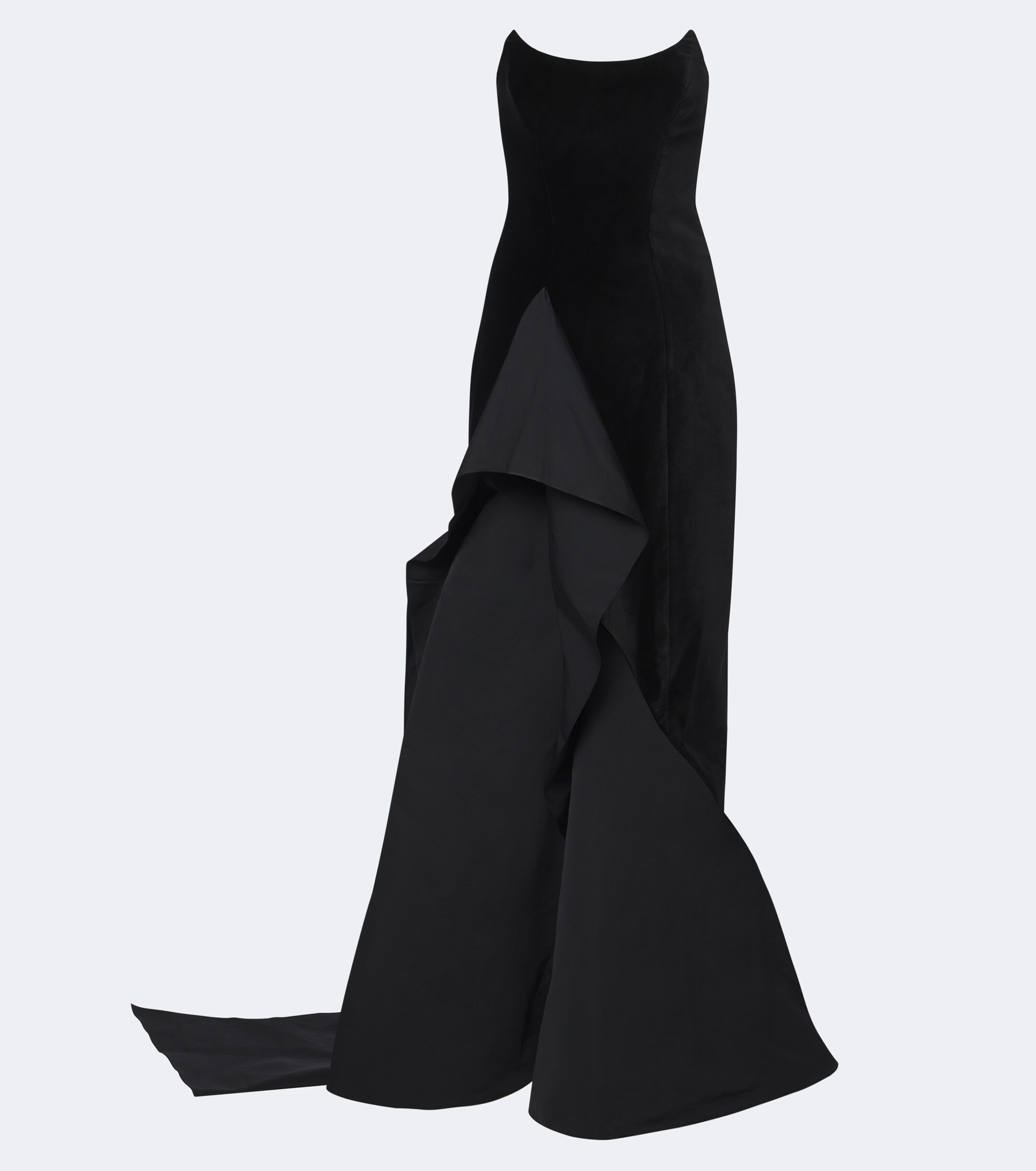 Safiyaa Safiyaa Fianne velvet and faille corset gown