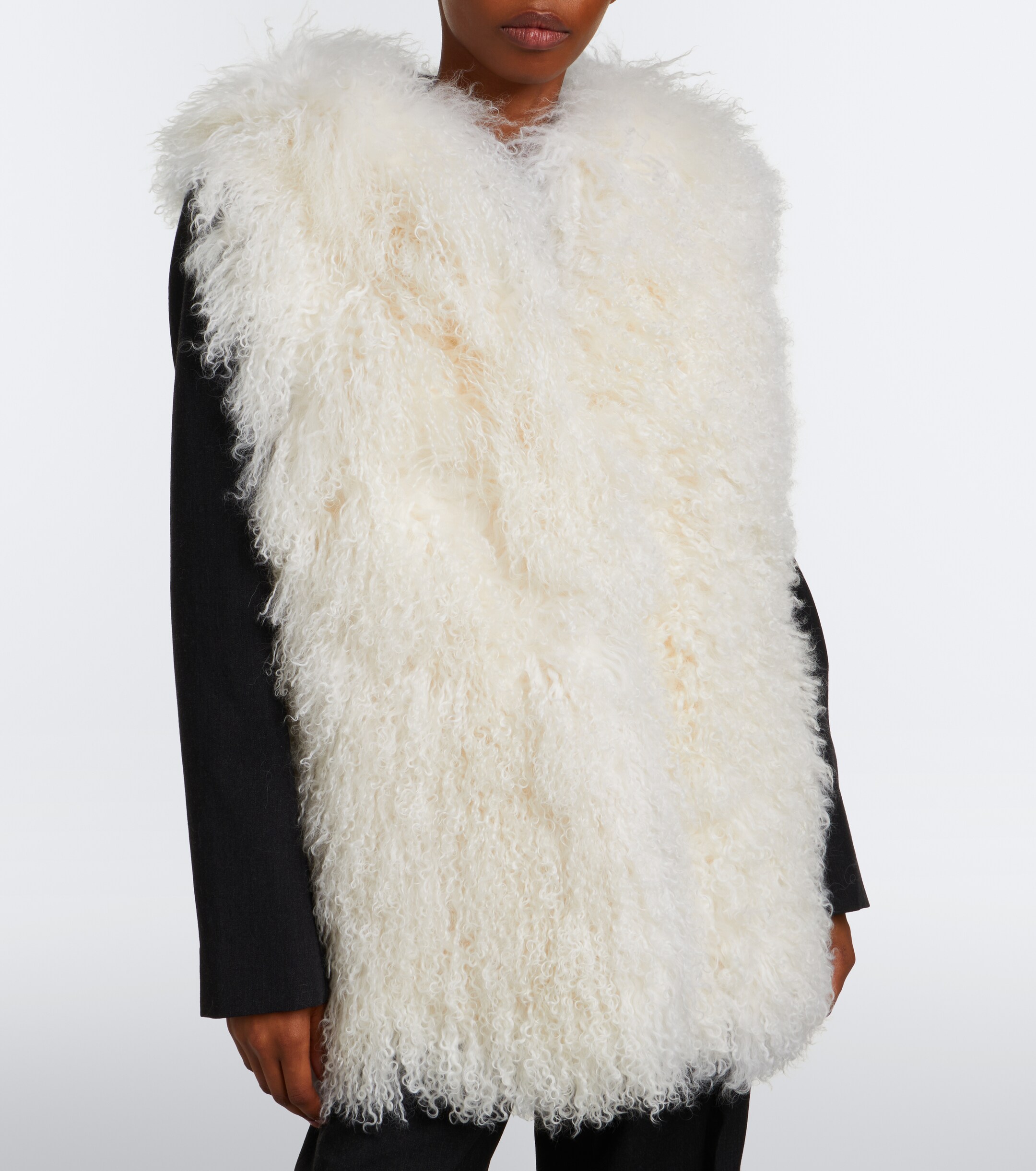 Yves Salomon Yves Salomon Hooded shearling vest