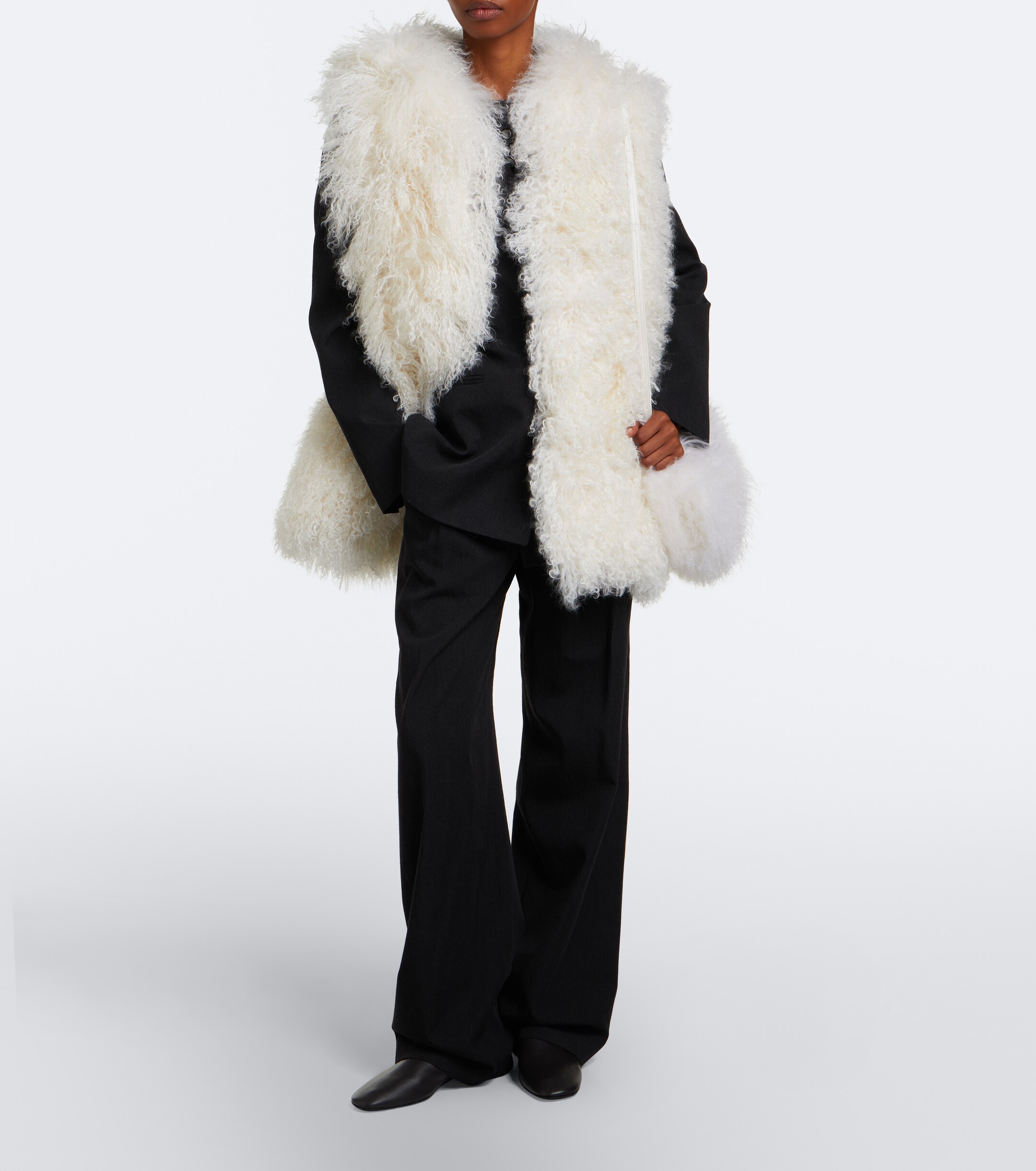 Yves Salomon Yves Salomon Hooded shearling vest