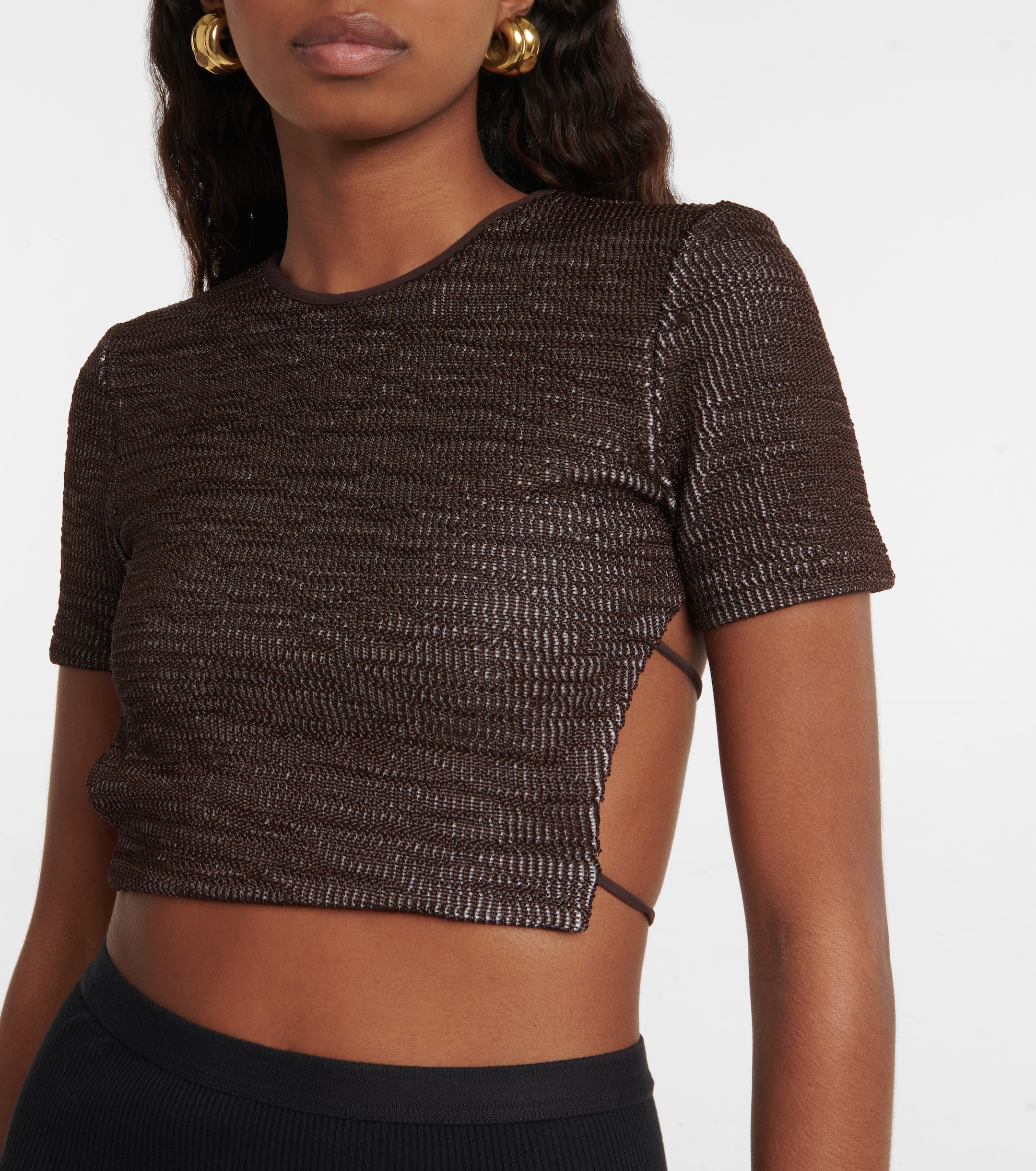 Christopher Esber Open-back crop top
