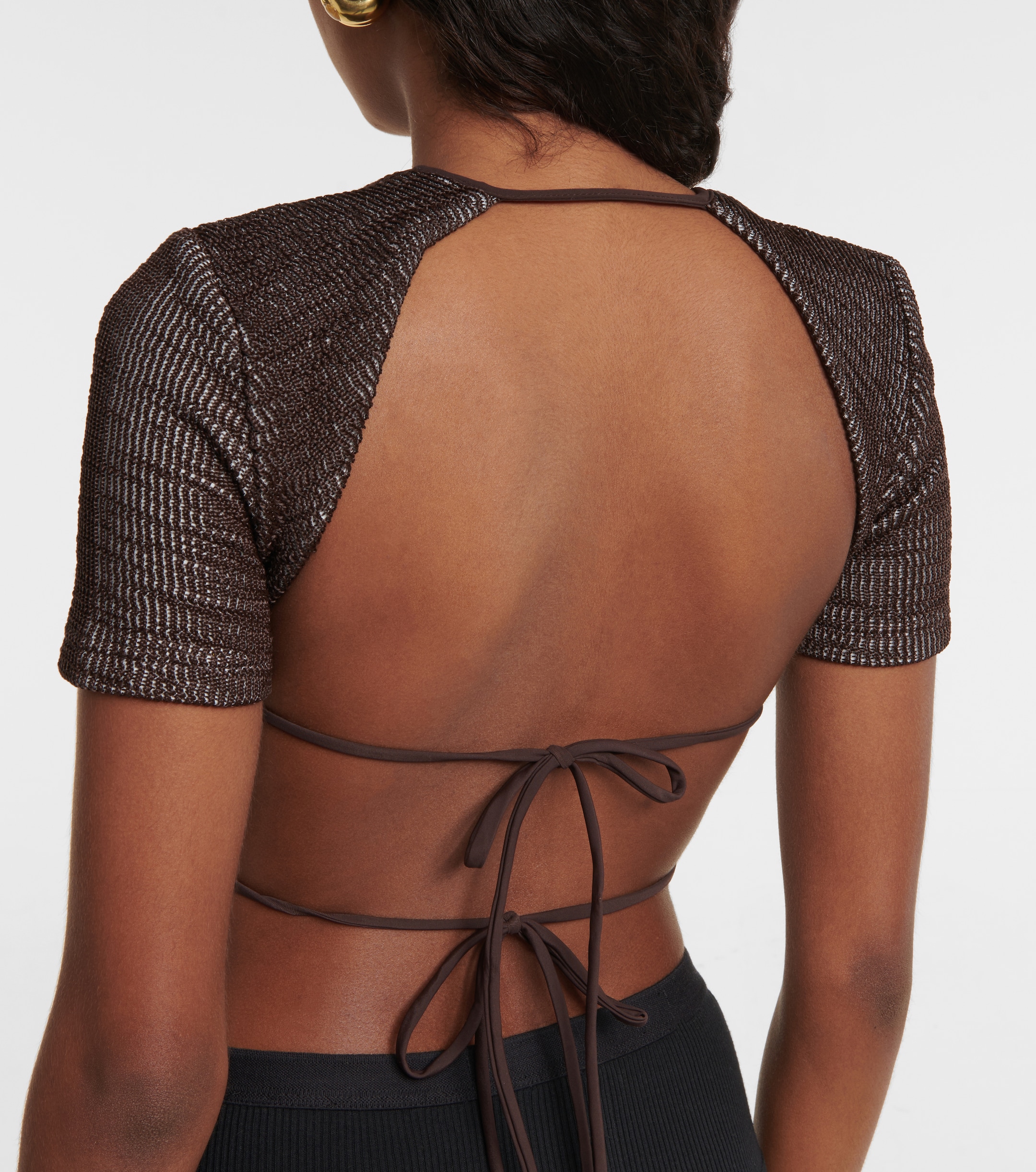 Christopher Esber Open-back crop top