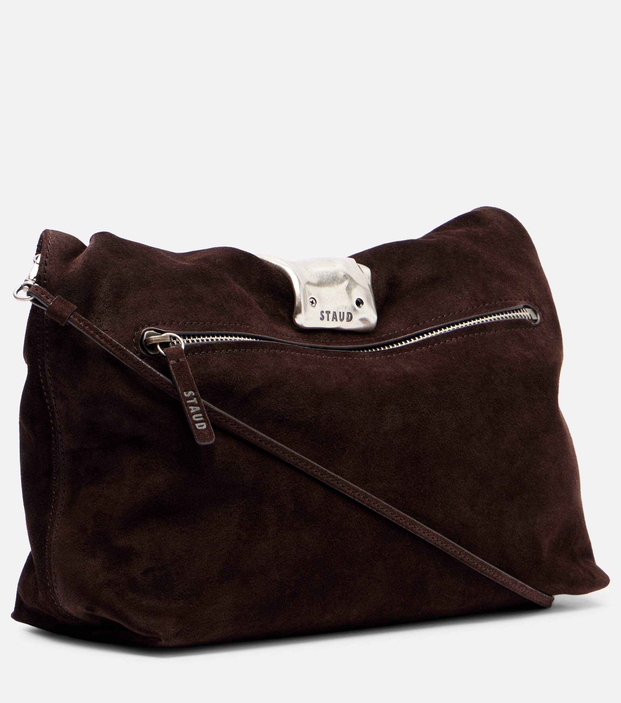 Staud Cuff suede clutch