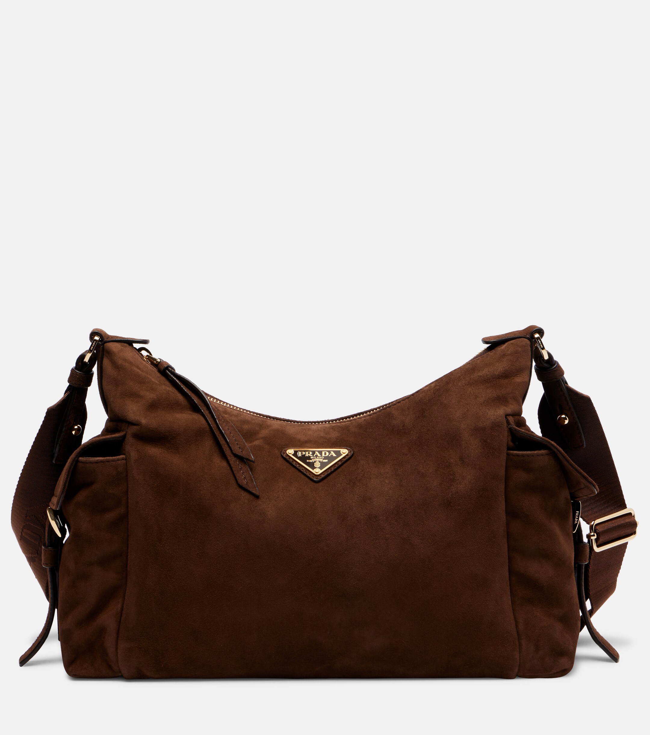 Prada Prada Explore Large suede shoulder bag