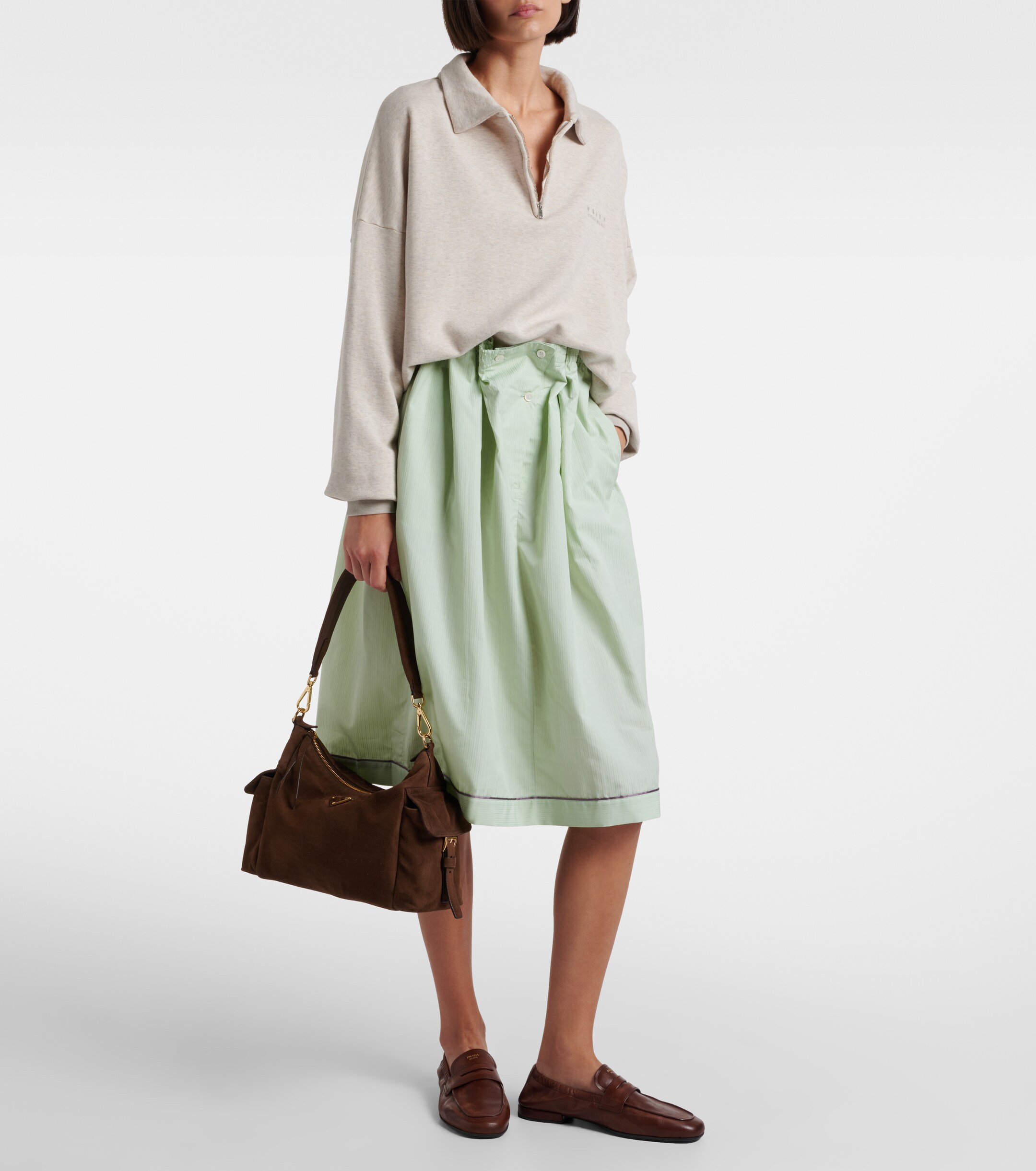 Prada Prada Explore Large suede shoulder bag