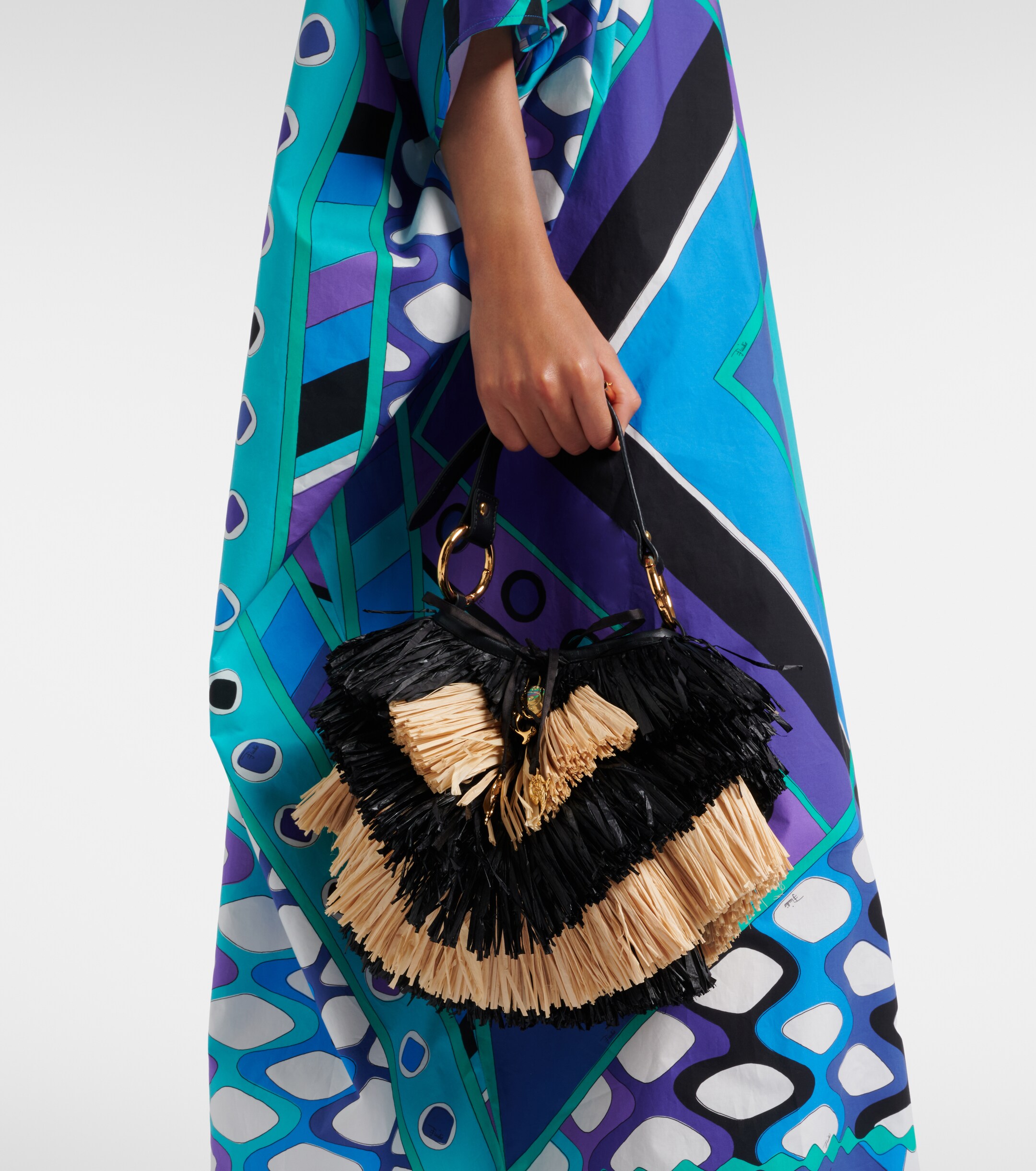 Pucci Capriccio raffia basket bag
